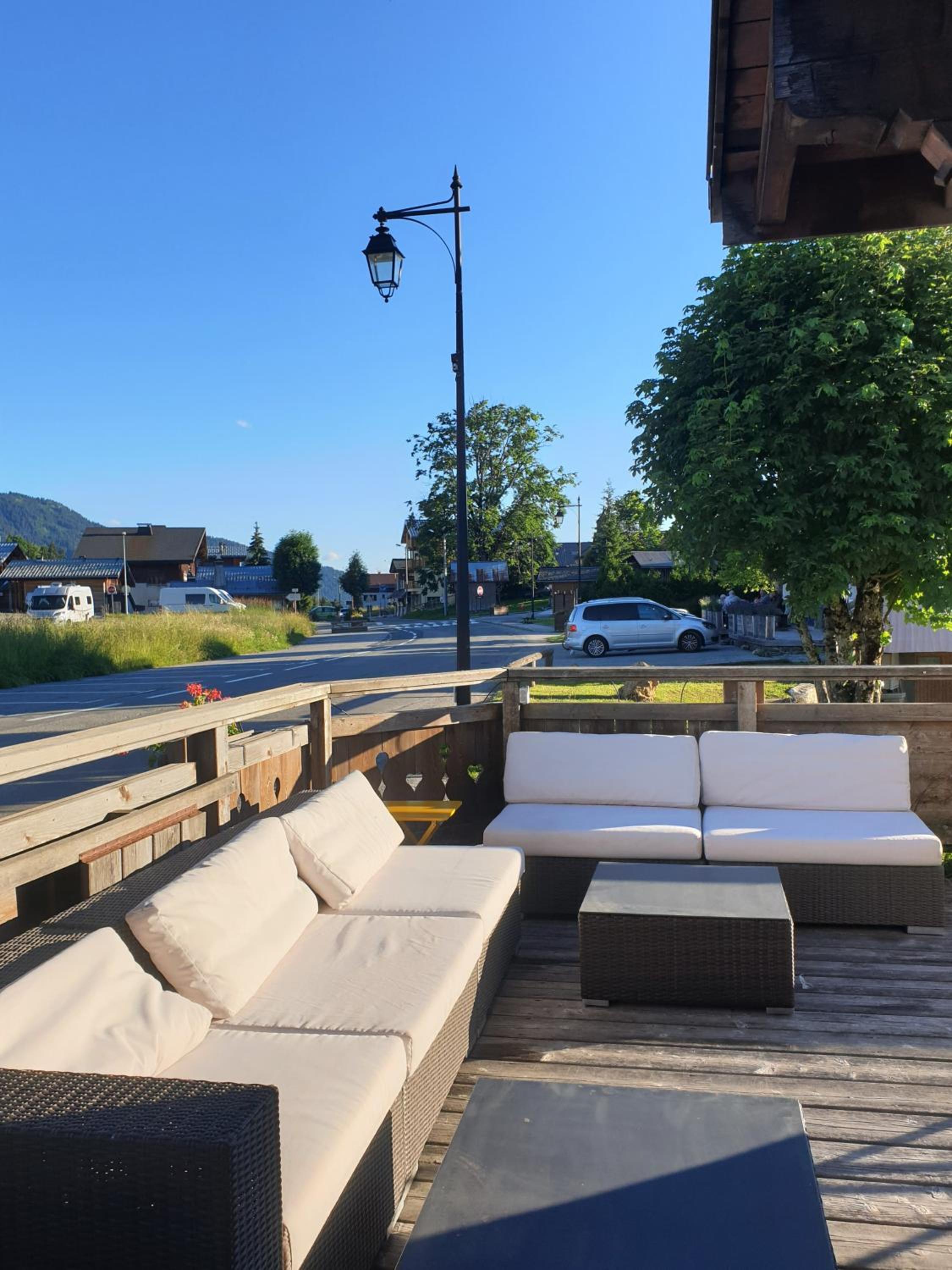 outdoor BBQ area