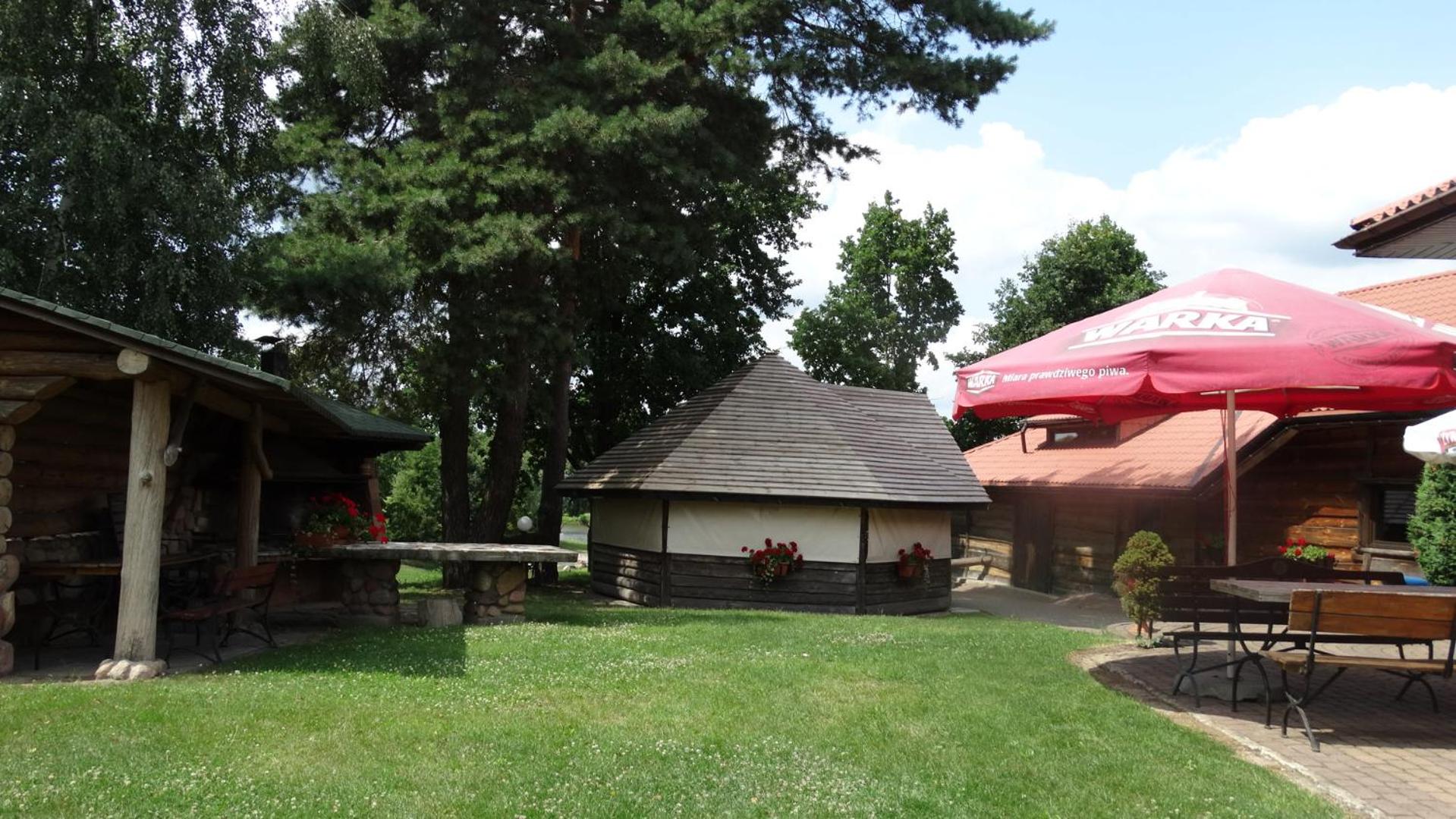 outdoor BBQ area