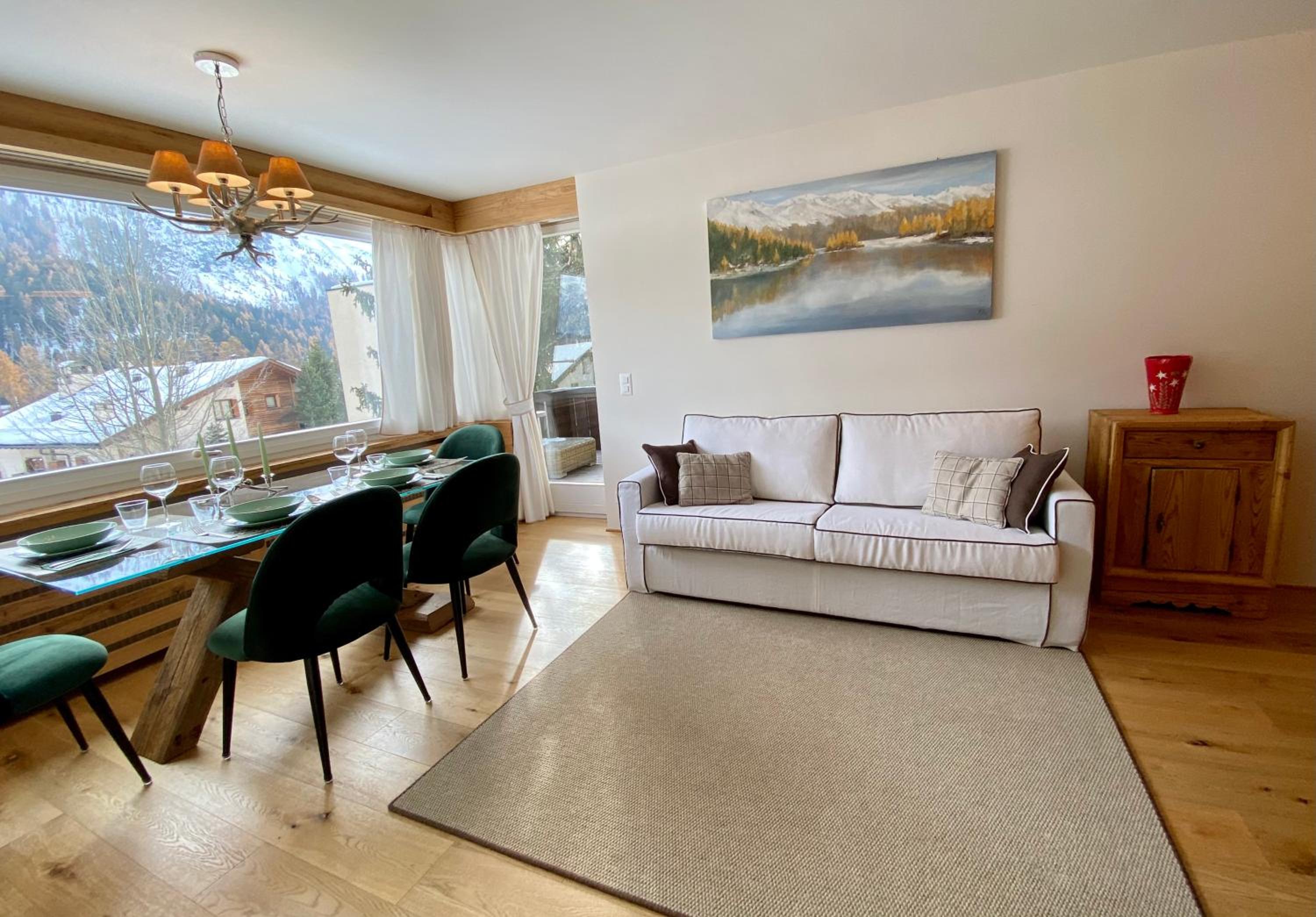 Bilocale nuovo St. Moritz Chesa Arlas view 2