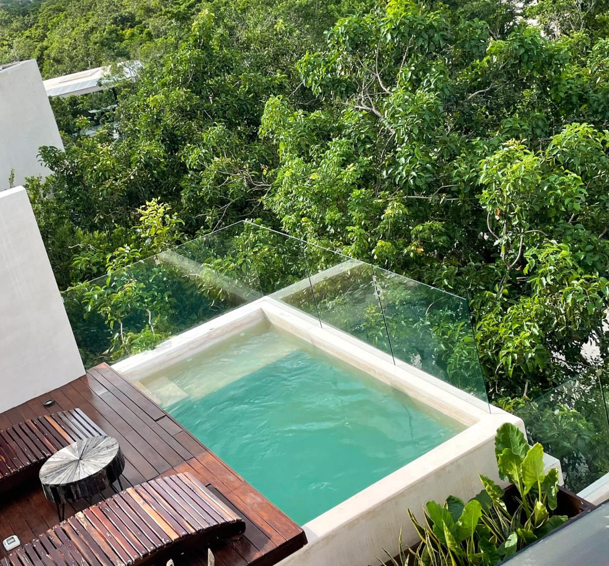 Kataleya Tulum by Zaazil - New Luxury Penthouse 3-level, 3240 sqft , Private Pool, Terrace and Roof Top in Luum Zama in the Jungle view 4