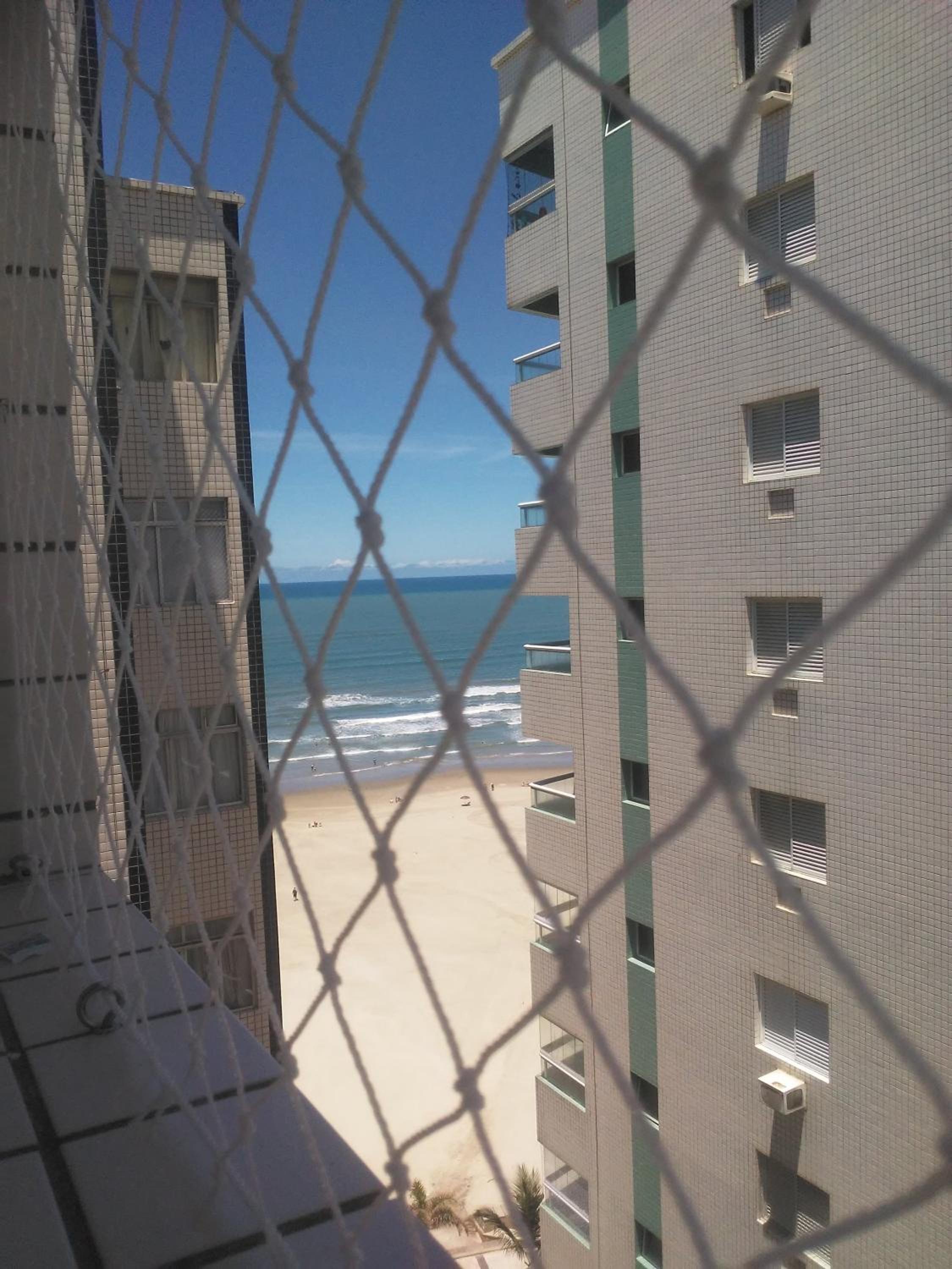 Apto Praia Grande frente ao Mar vista p Praia Kitao pé na areia Guilhermina