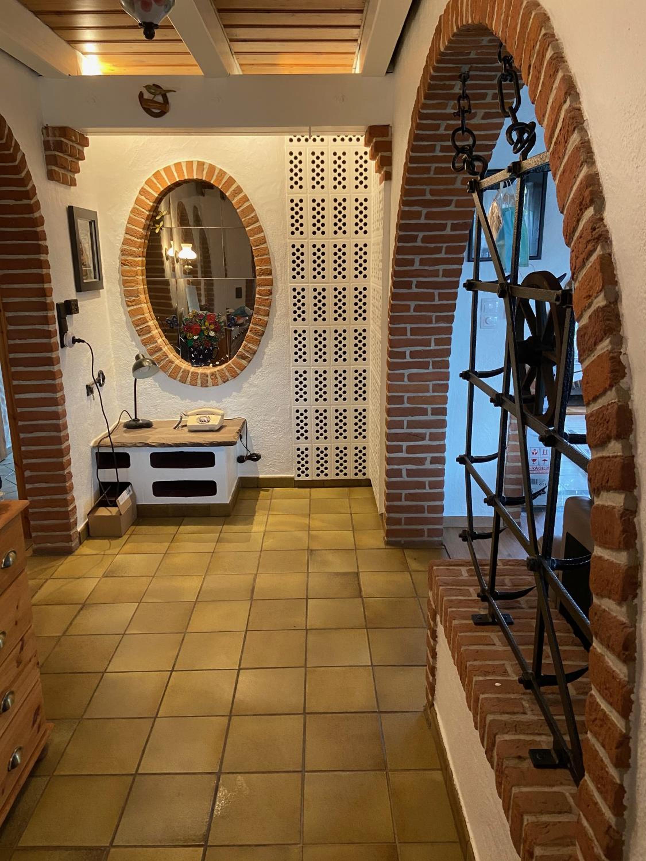 Lindenhuus-Urlaub unter einem Teilreetdach-Terrasse - Nahe Norden-Norddeich