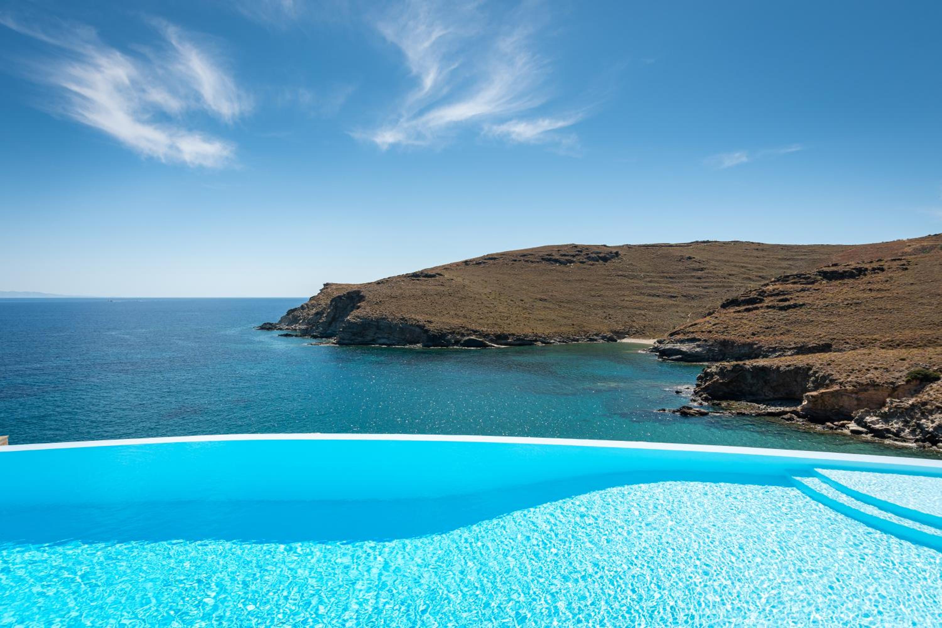 Villa BluEros - Private 8-Bedroom Estate with 100m Infinity Pool & Helipad, Syros view 2