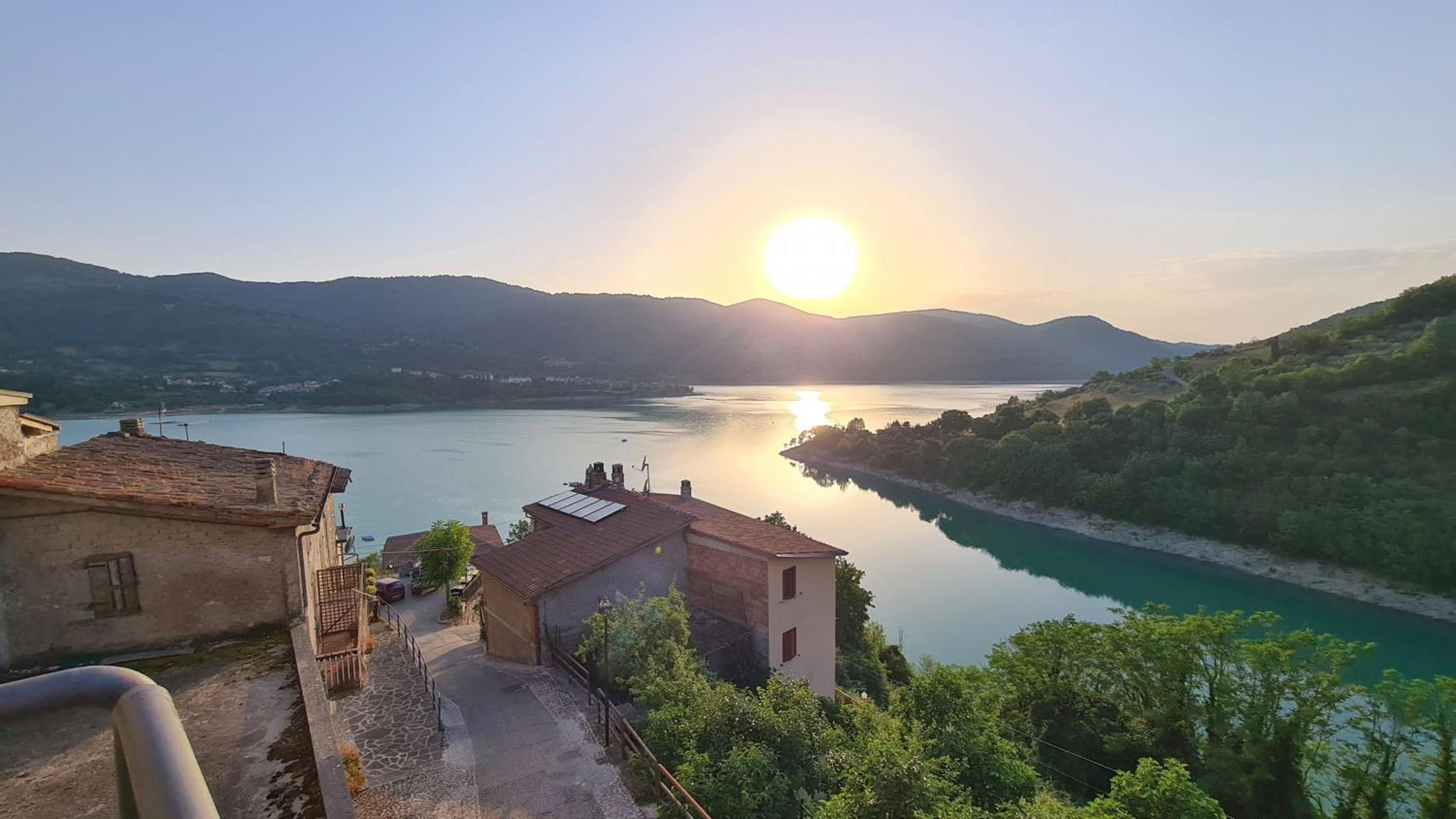 Village on the lake