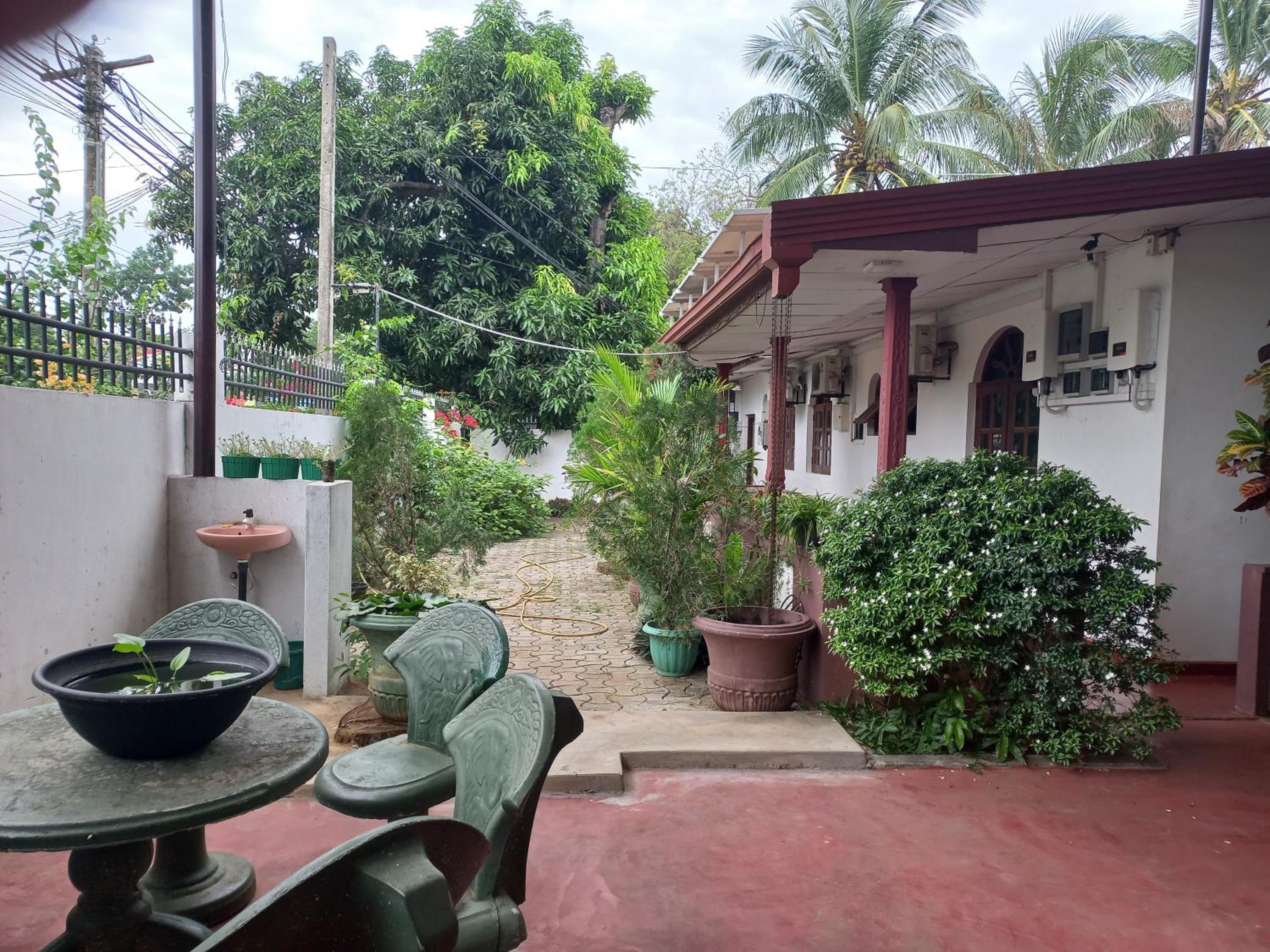 outdoor BBQ area