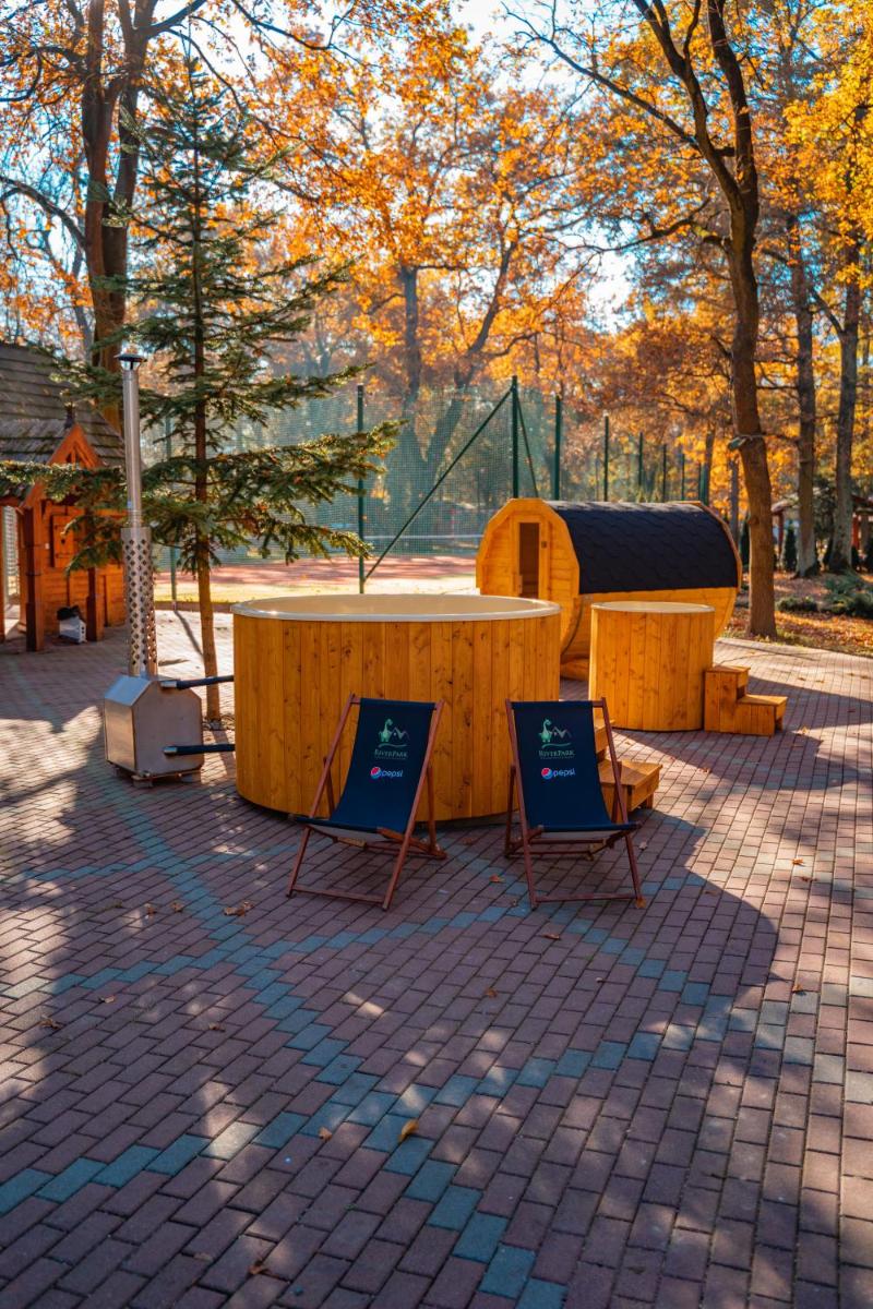 outdoor BBQ area