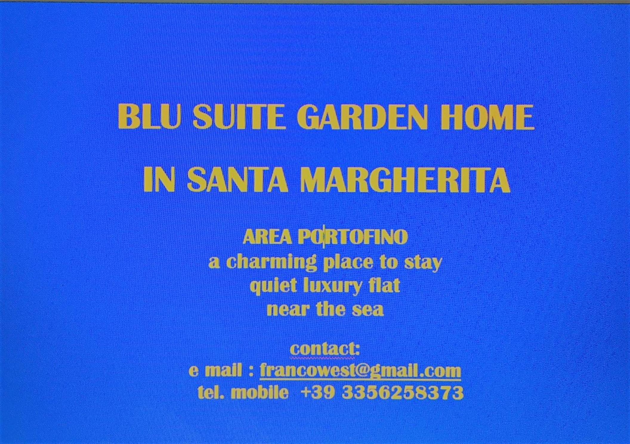 BLU SUITE GARDEN FLAT SANTA MARGHERITA private parking photo 2