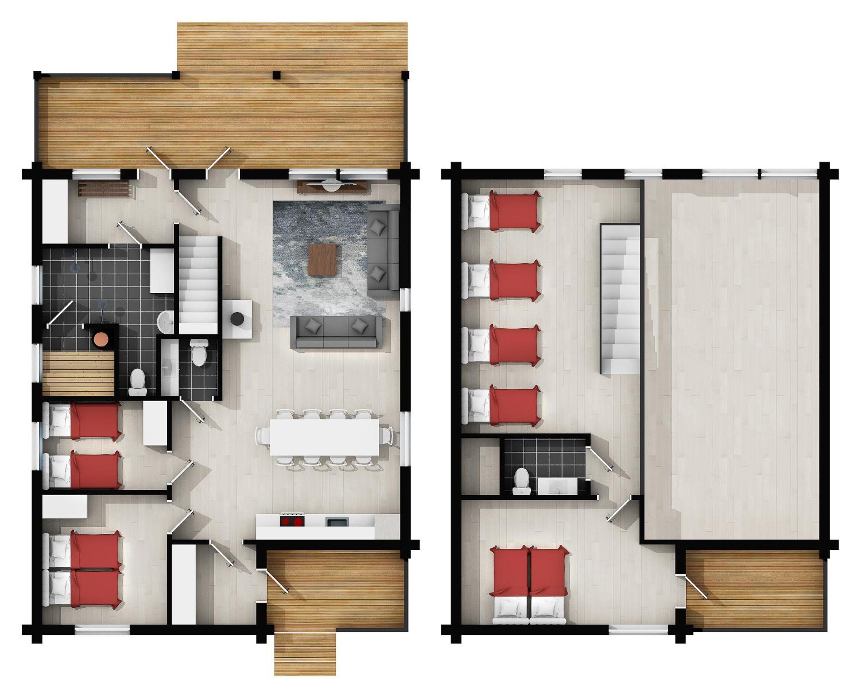 Levi President Suksitie Chalet view 2