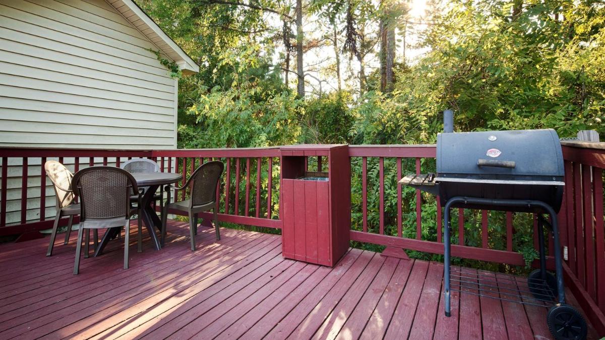 outdoor BBQ area