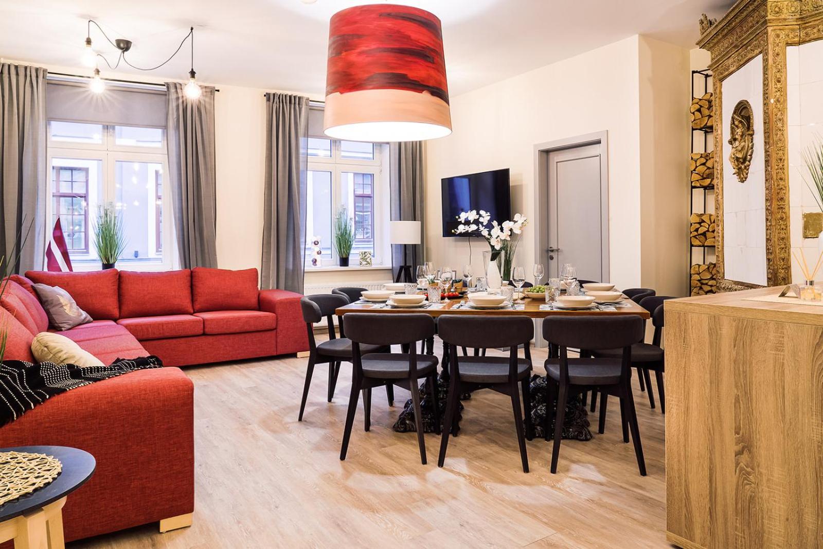 MORRISON apartment/15 guests/7bedrooms/Riga Old Town
