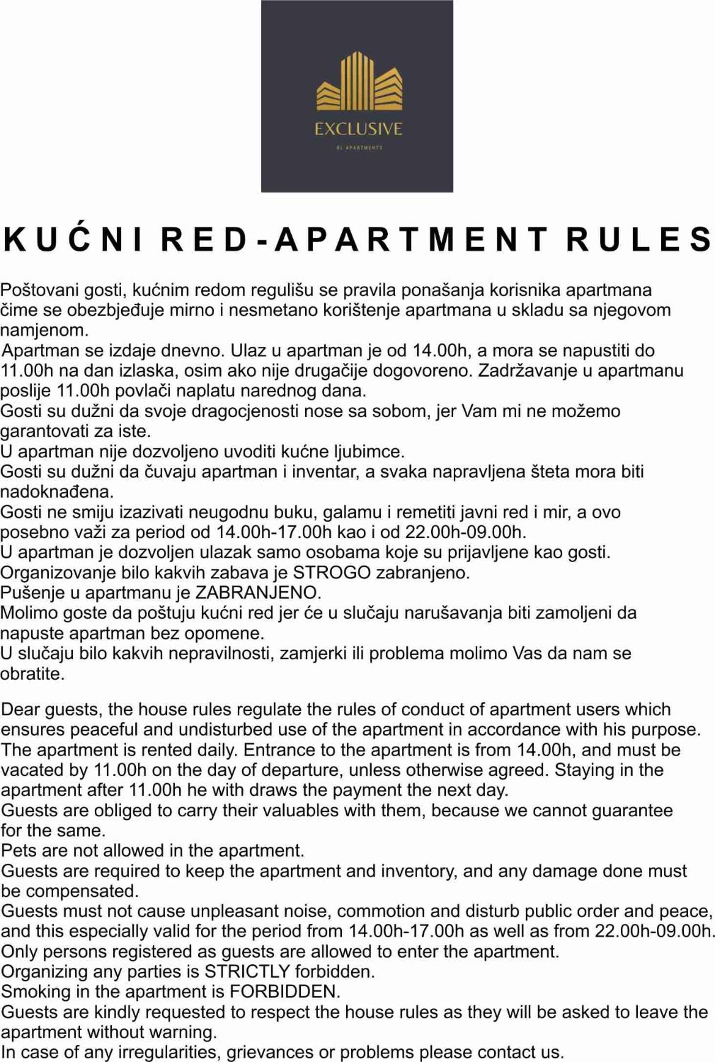 Exclusive BL apartments