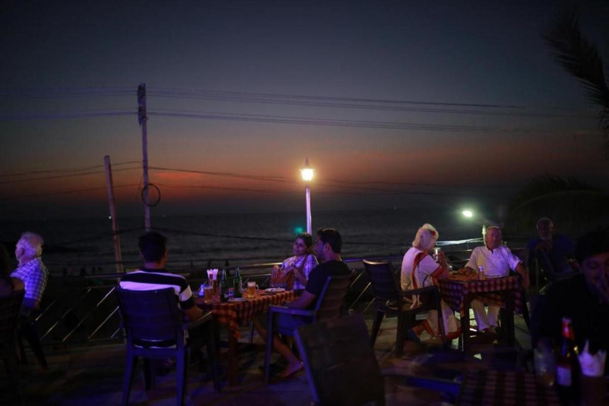outdoor BBQ area