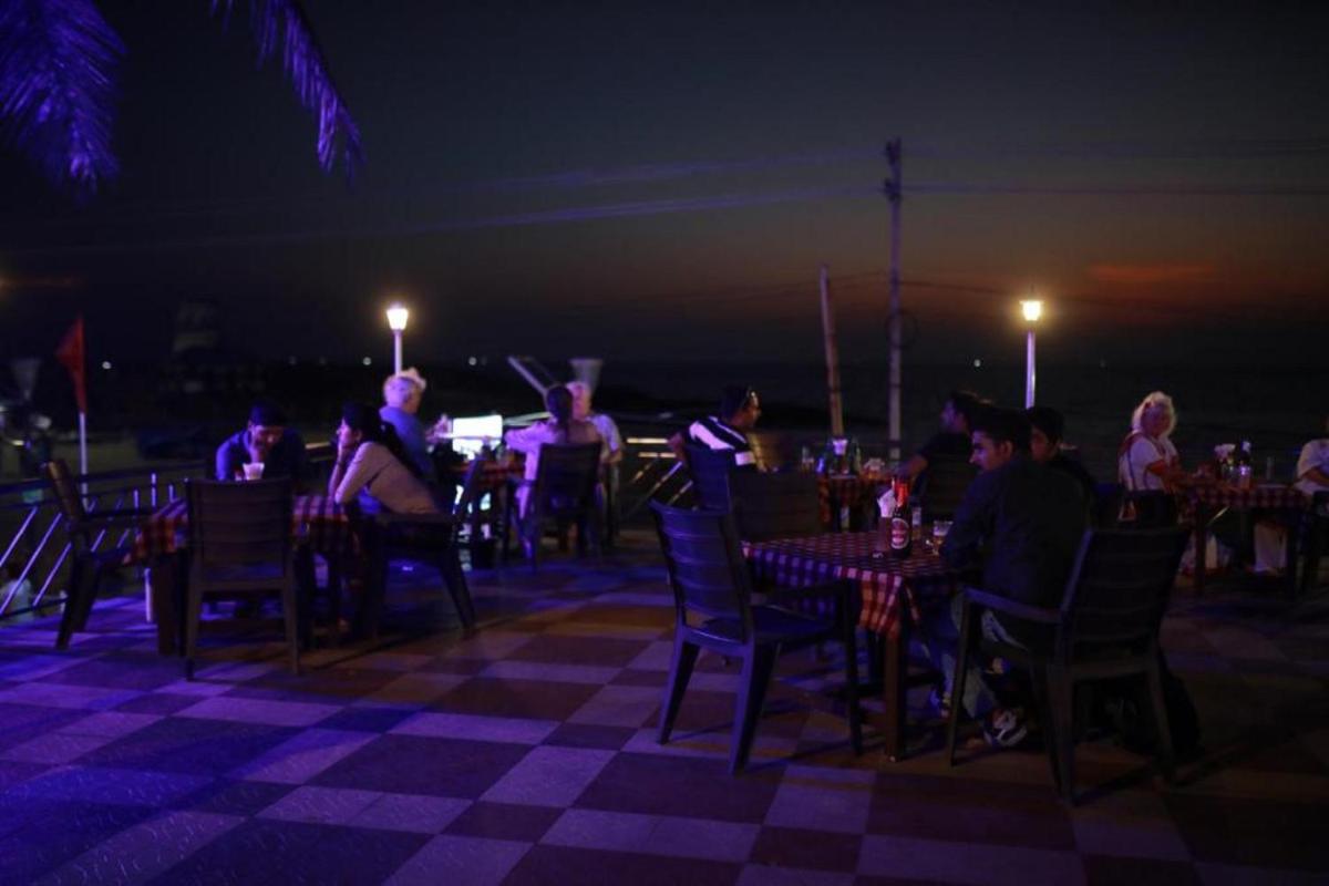 outdoor BBQ area