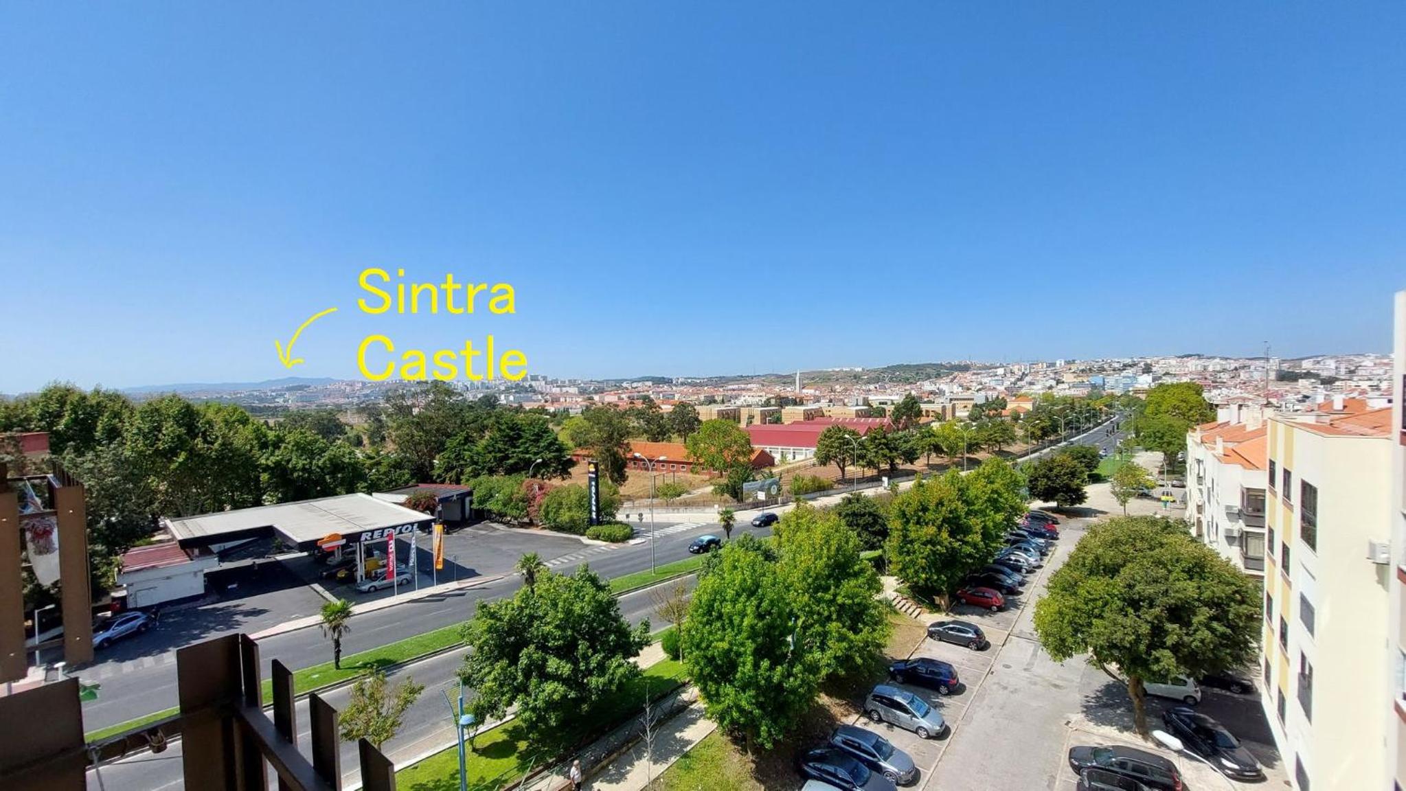 Enjoy Lisbon Cascais Sintra 1200 metres to metro blue line Sintra Rail line Free Parking view 2