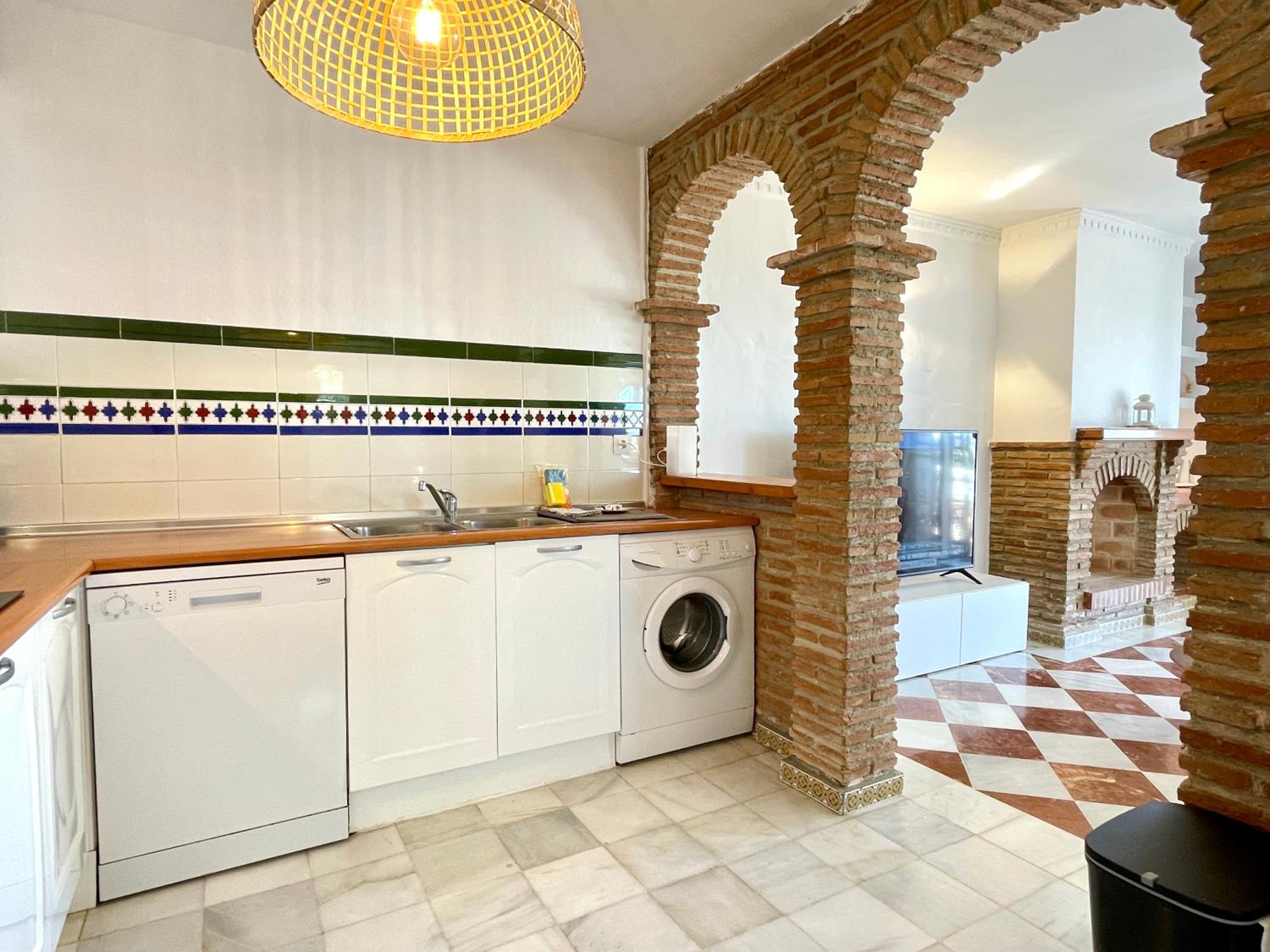 Semidetached Duplex home at Puebla Aida, Mijas Golf with pool, golf and sea views