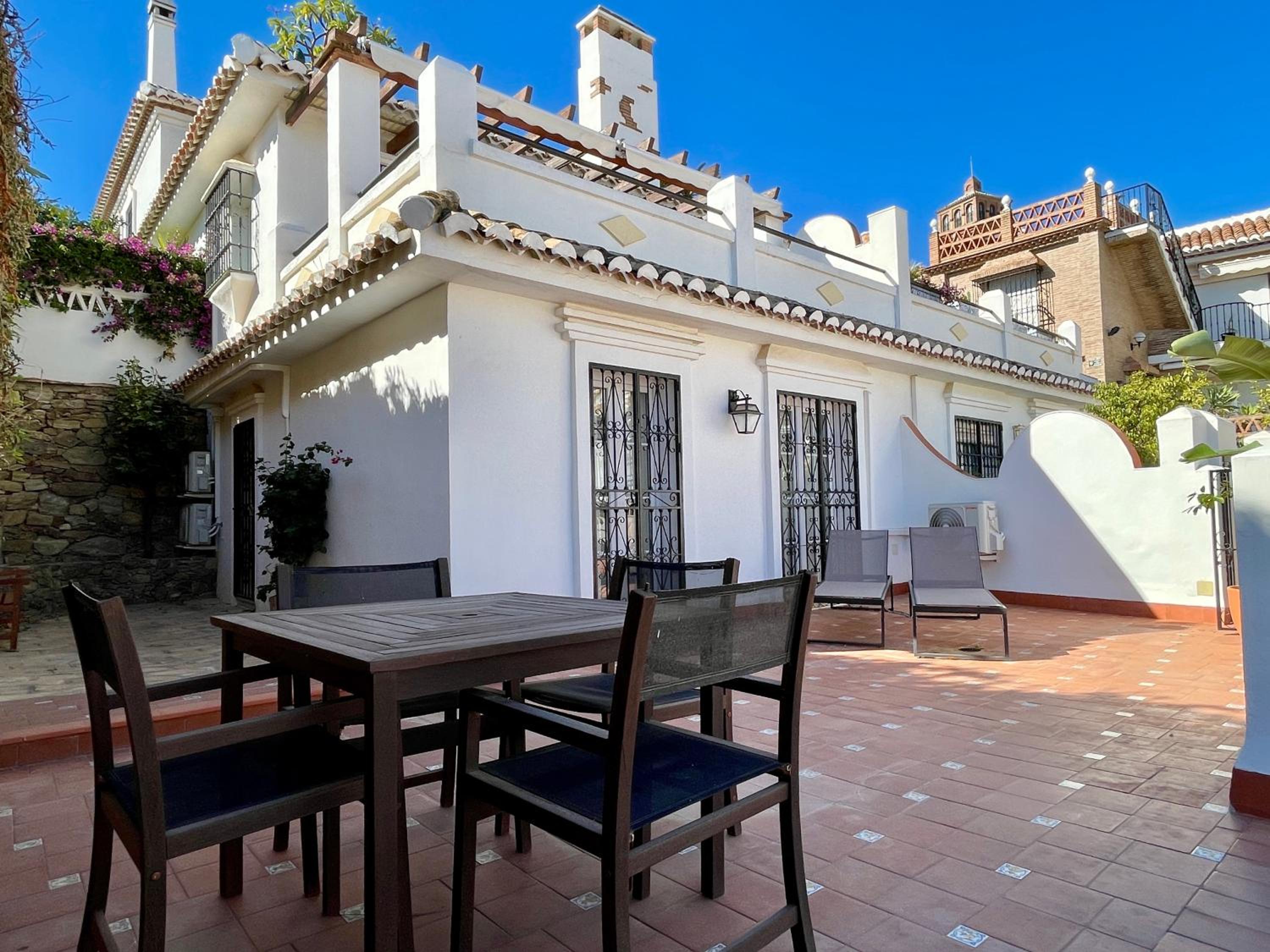 Semidetached Duplex home at Puebla Aida, Mijas Golf with pool, golf and sea views