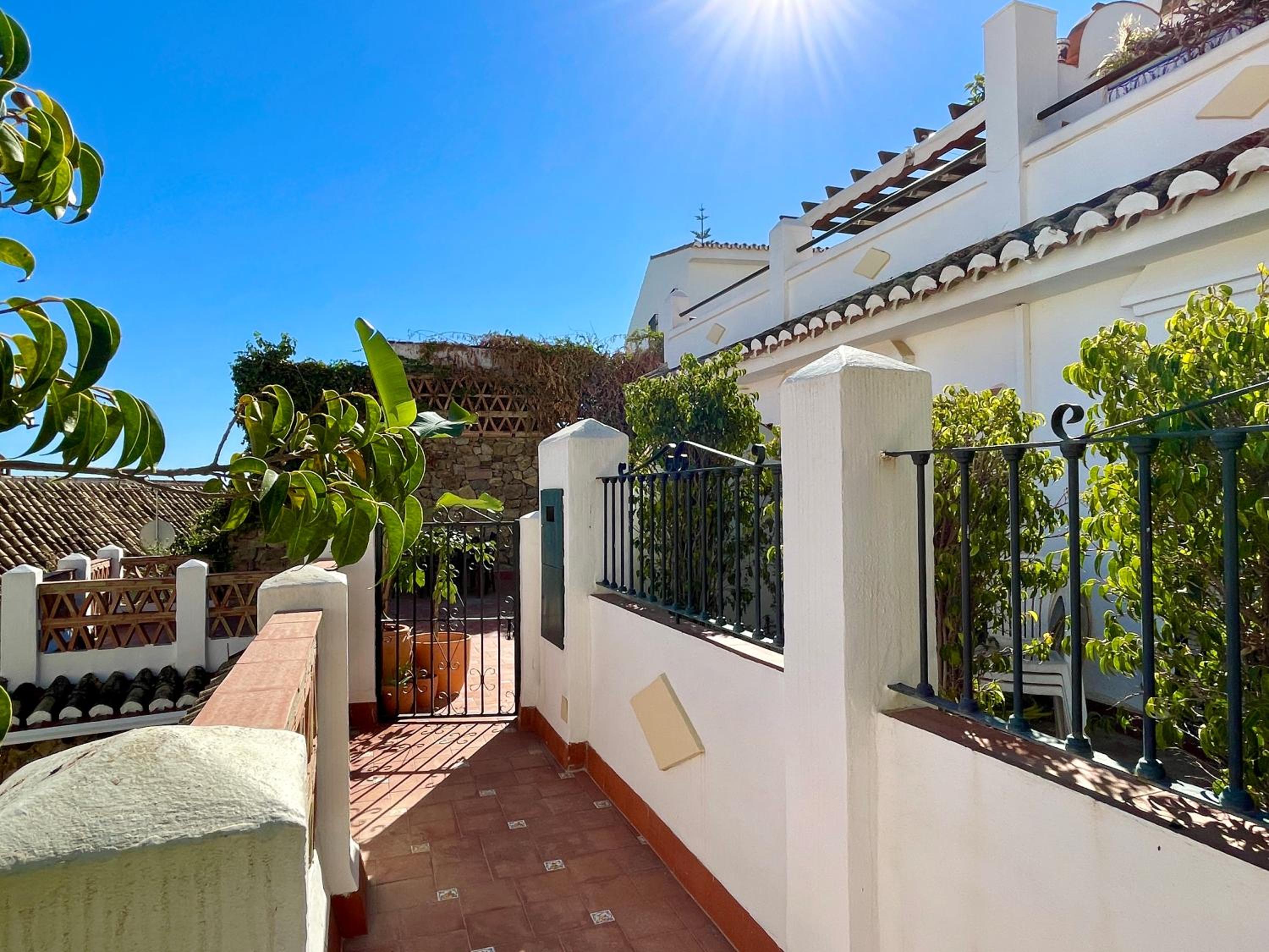 Semidetached Duplex home at Puebla Aida, Mijas Golf with pool, golf and sea views