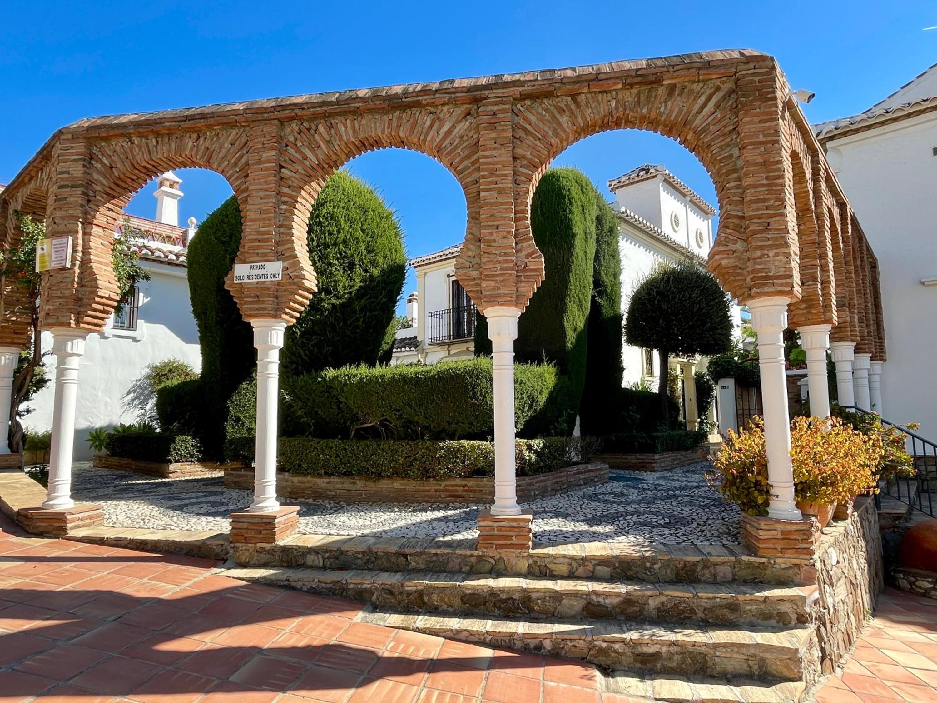 Semidetached Duplex home at Puebla Aida, Mijas Golf with pool, golf and sea views