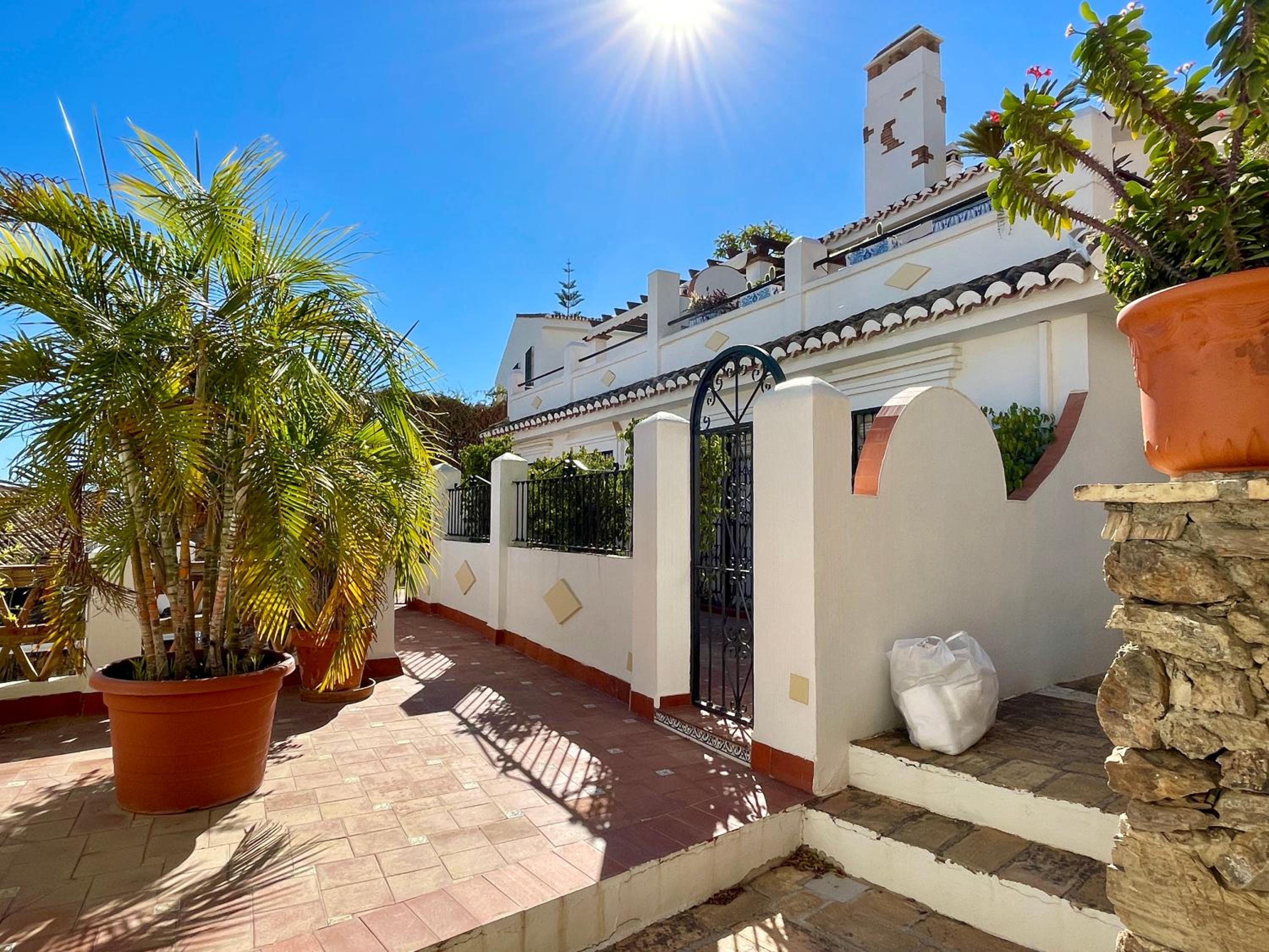Semidetached Duplex home at Puebla Aida, Mijas Golf with pool, golf and sea views