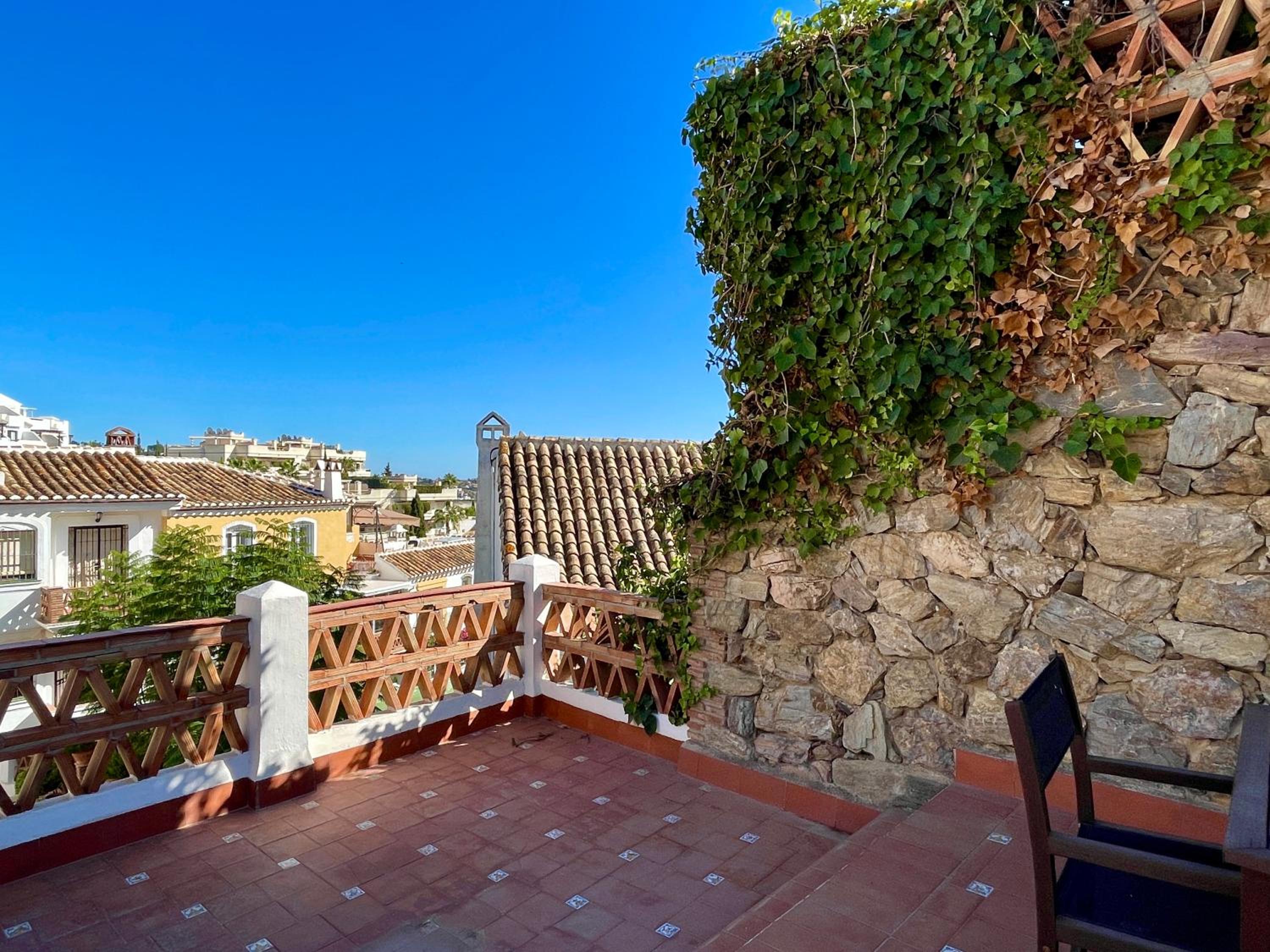 Semidetached Duplex home at Puebla Aida, Mijas Golf with pool, golf and sea views