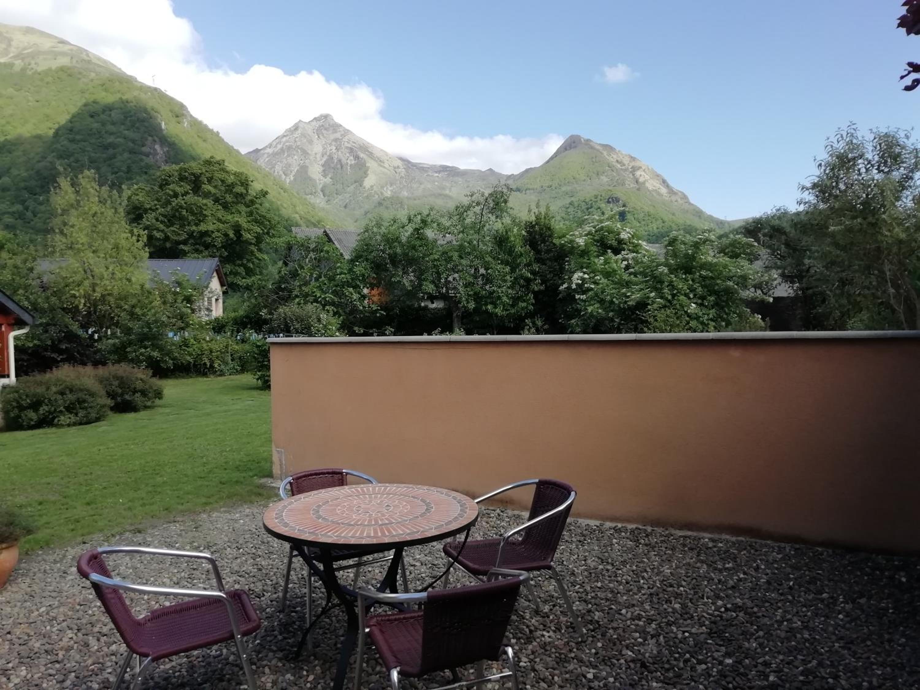 outdoor BBQ area