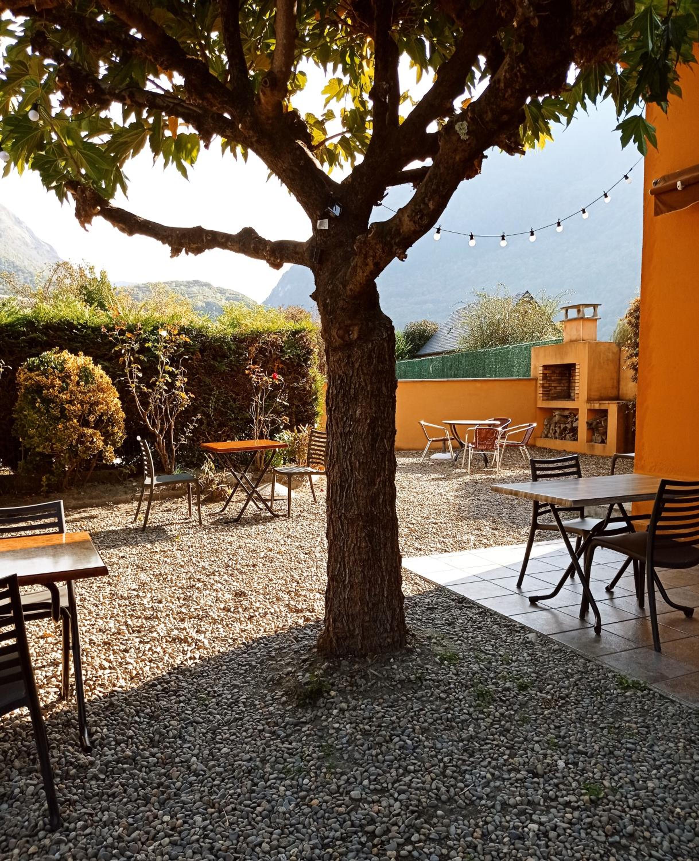 outdoor BBQ area