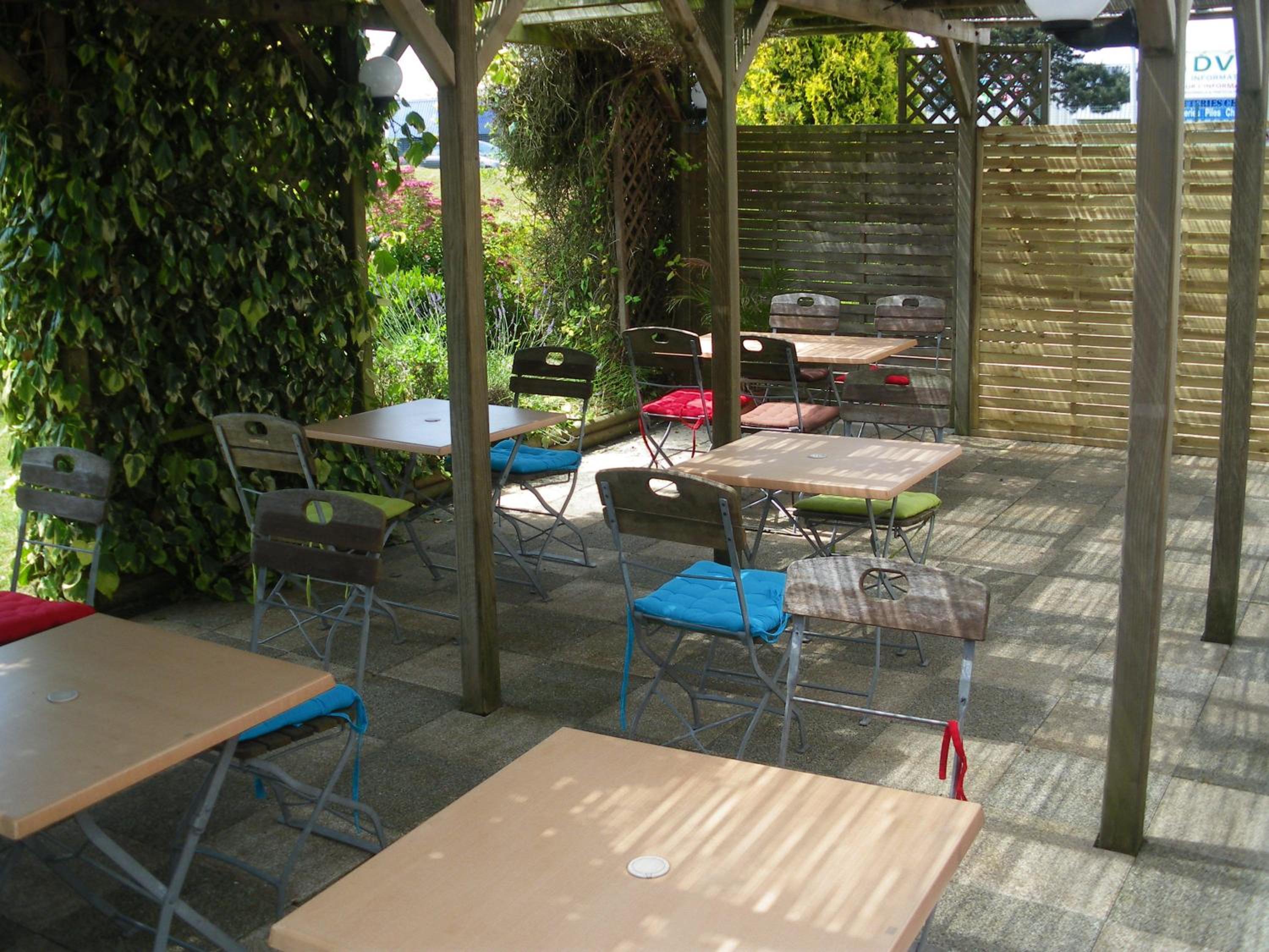 outdoor BBQ area