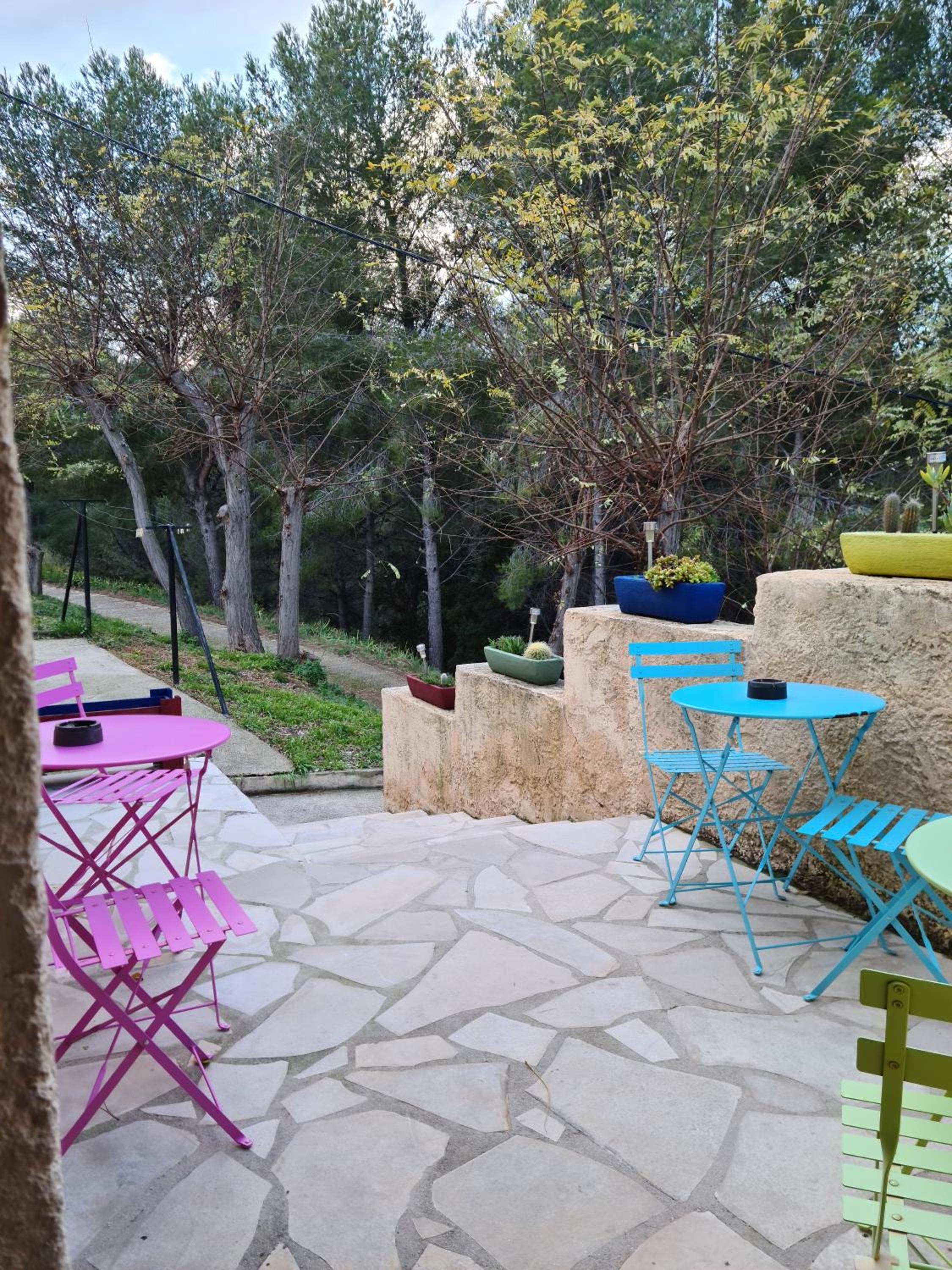 outdoor BBQ area