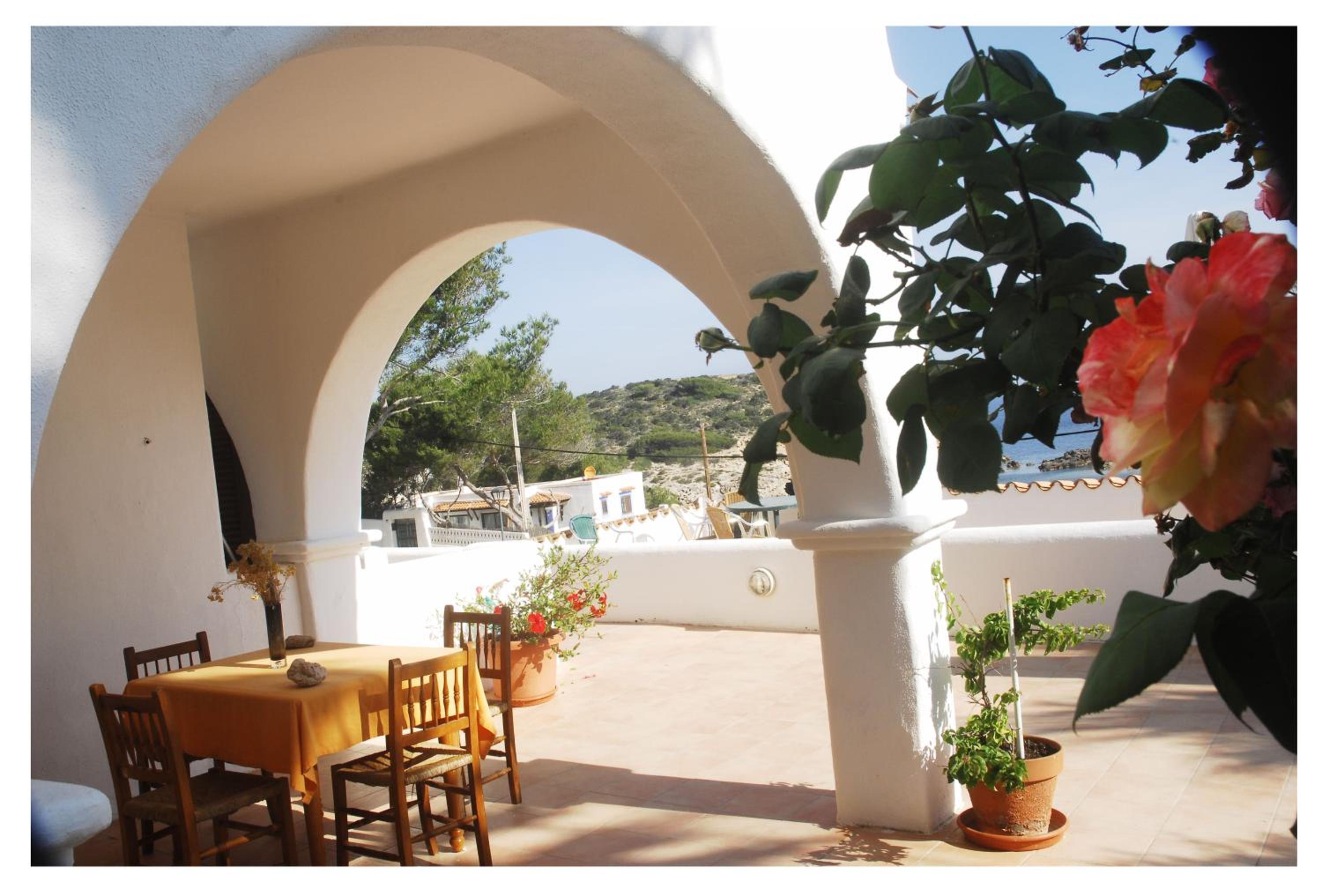 outdoor BBQ area