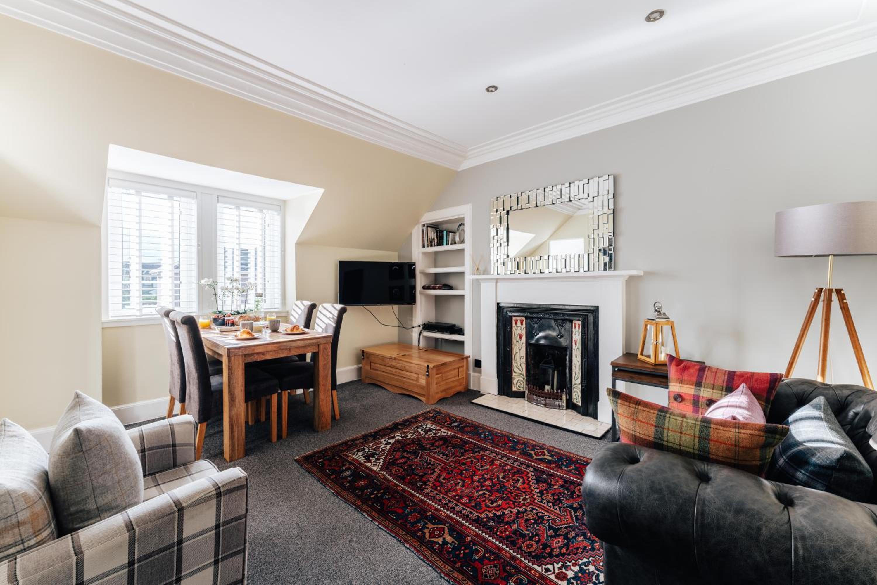 Luxury Inverness central apartment private parking view 5