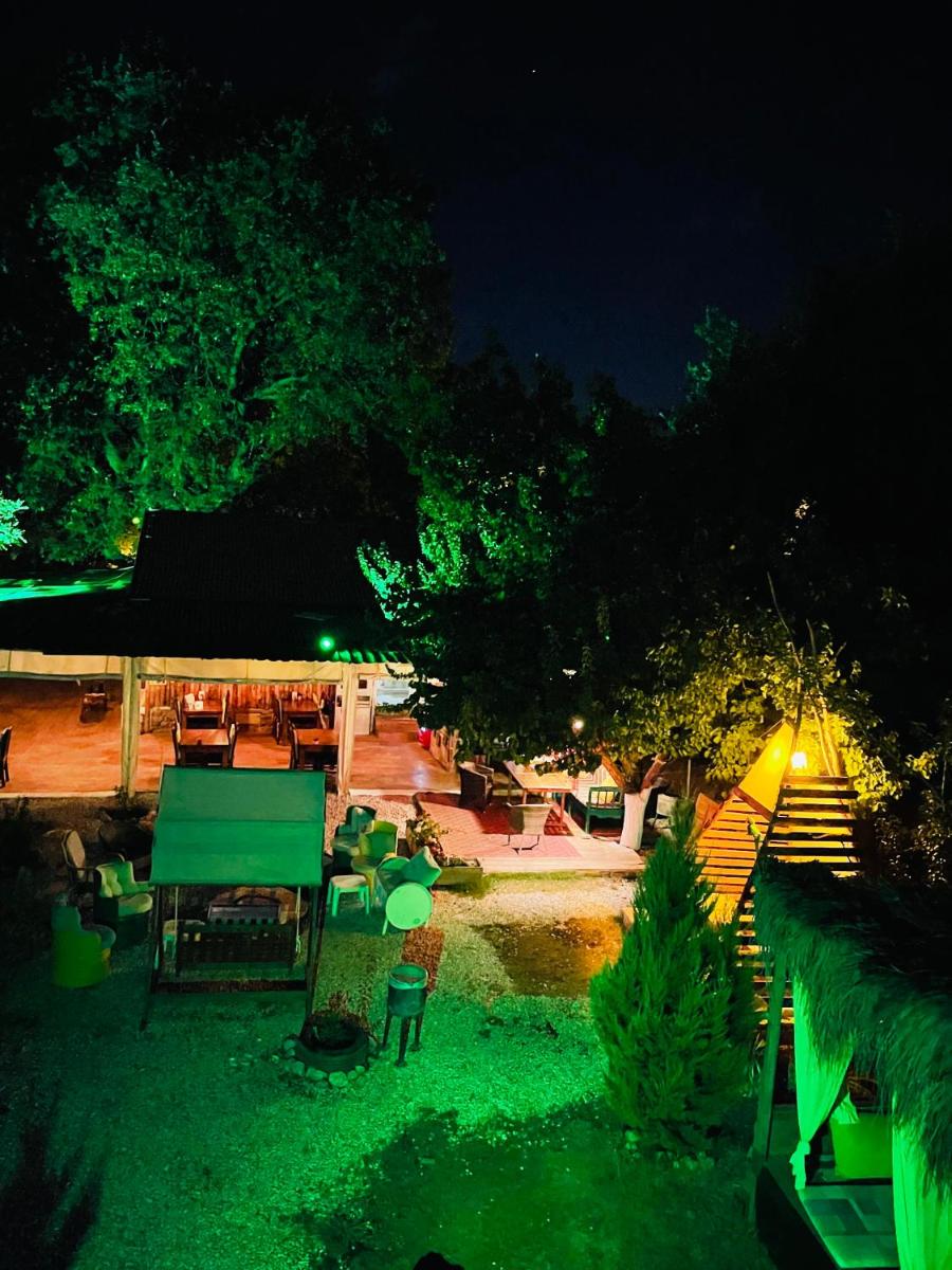 outdoor BBQ area