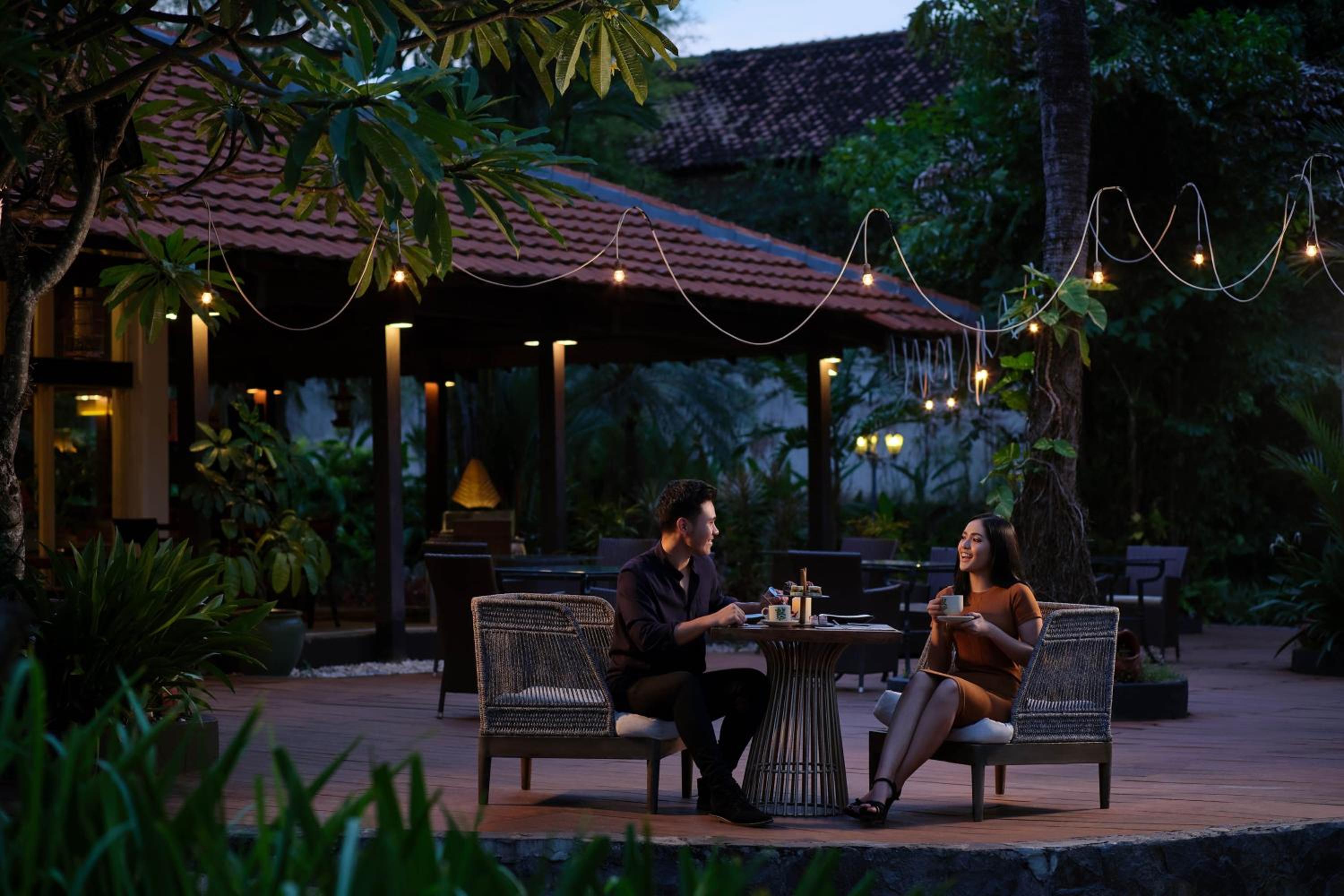outdoor BBQ area