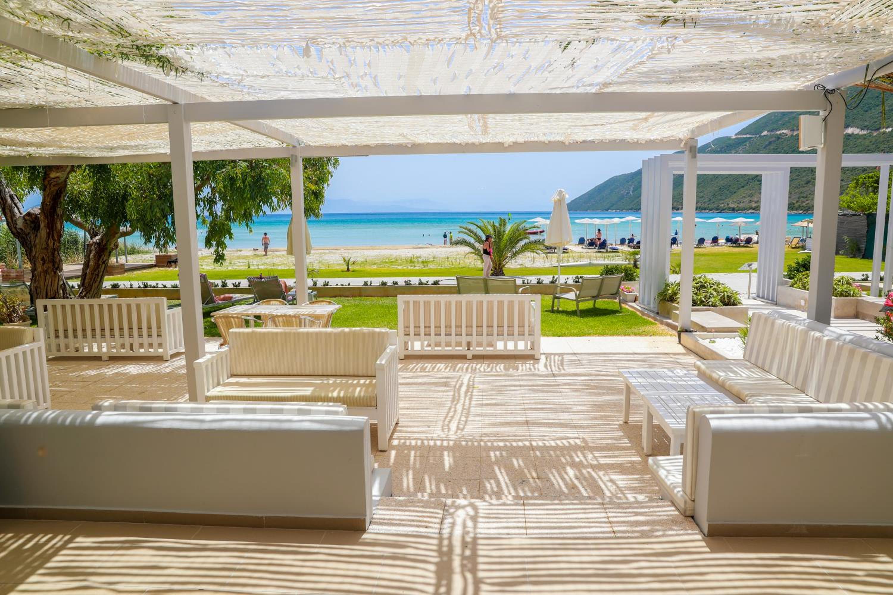 outdoor BBQ area