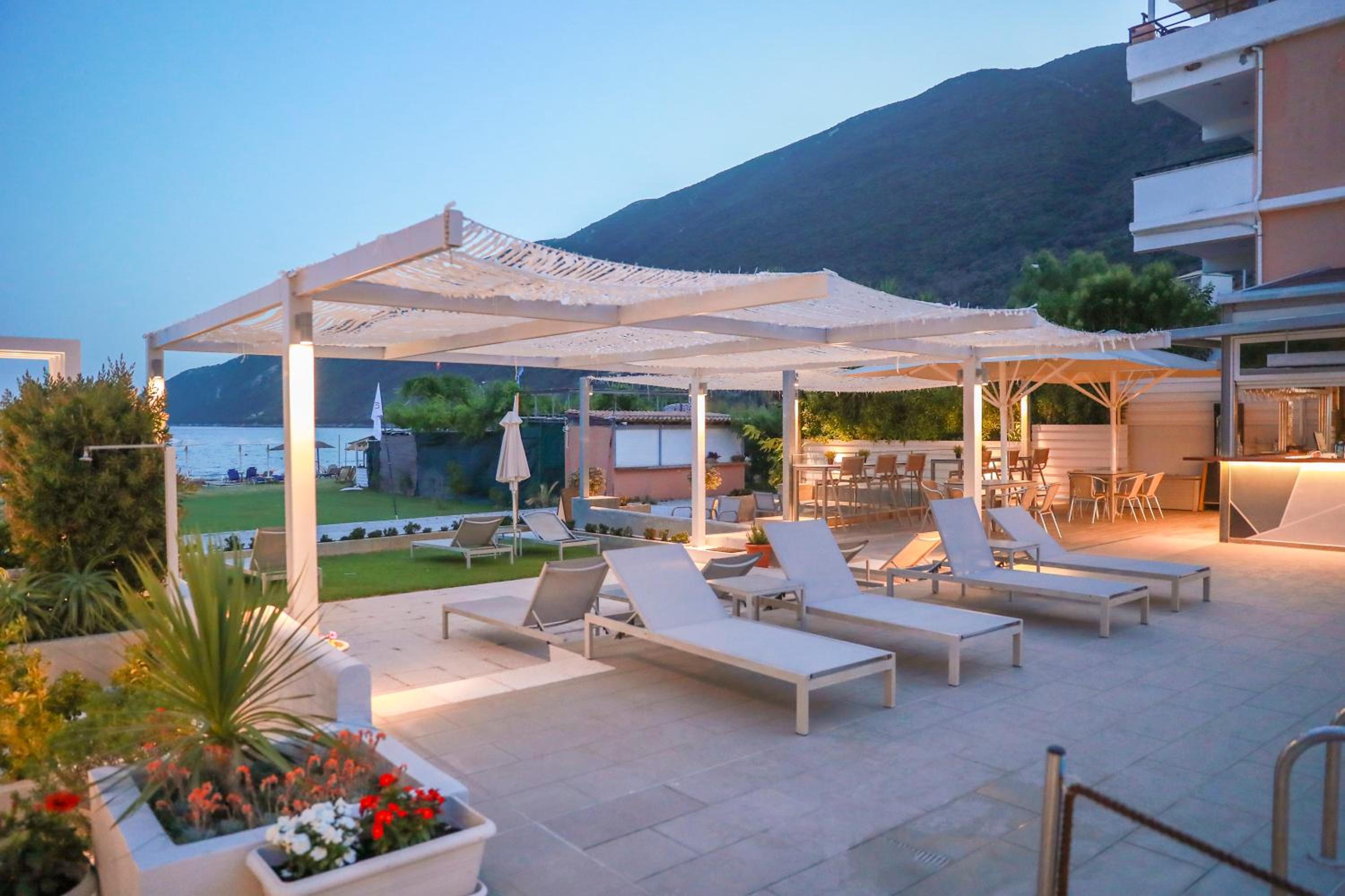 outdoor BBQ area