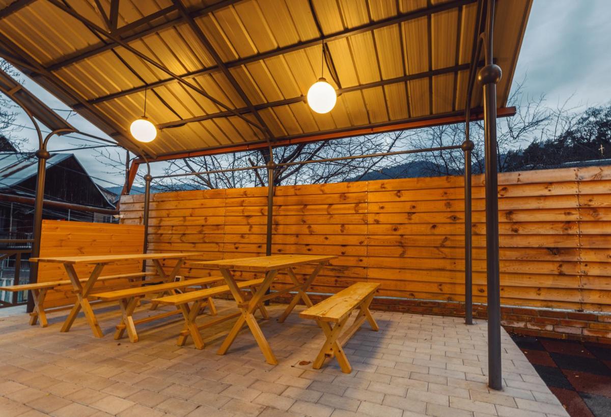 outdoor BBQ area