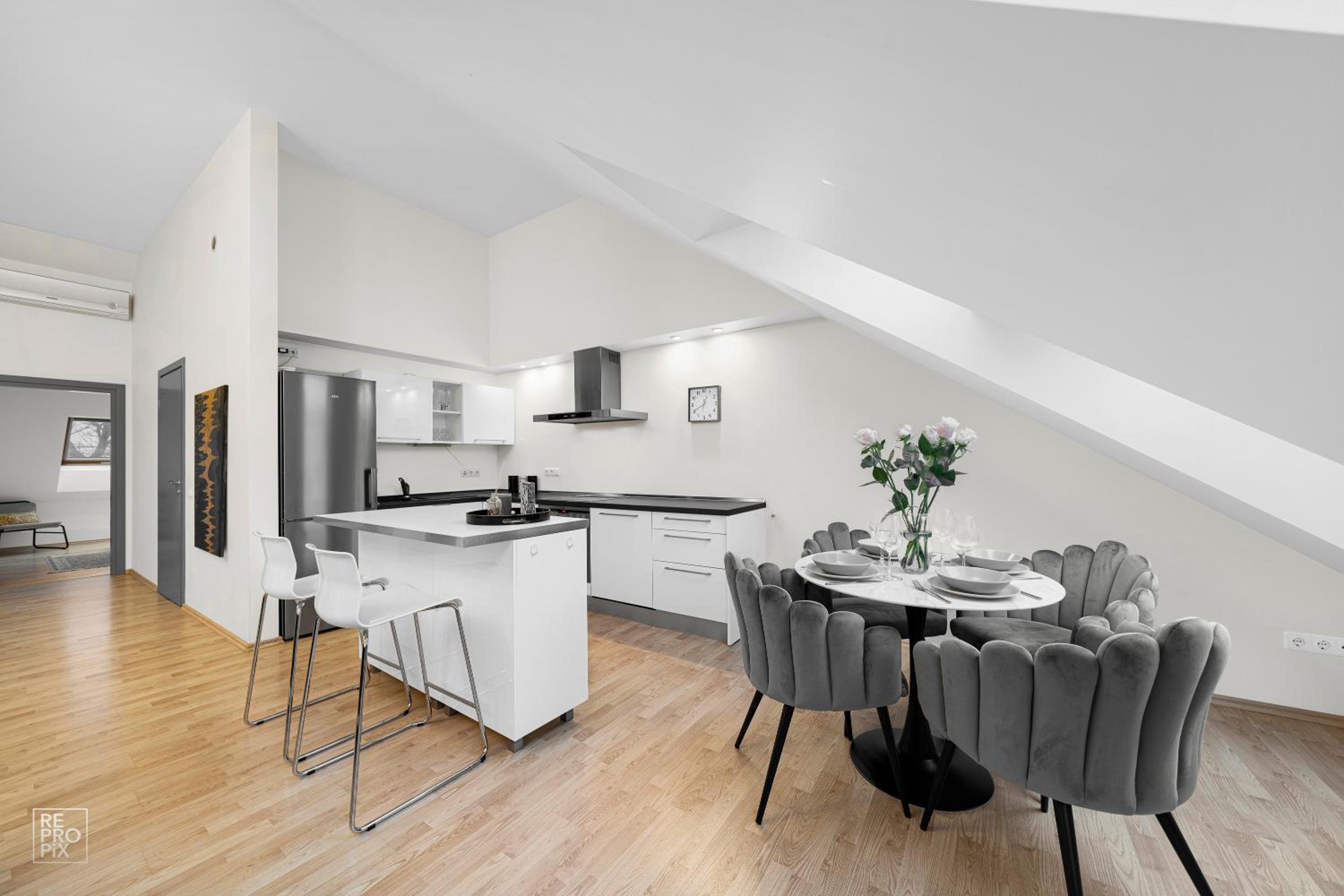 Kaunas Old Town apartment with underground parking view 2