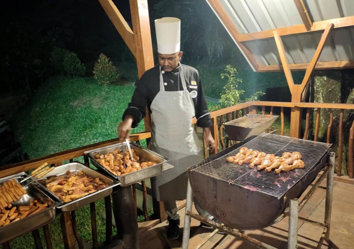 outdoor BBQ area