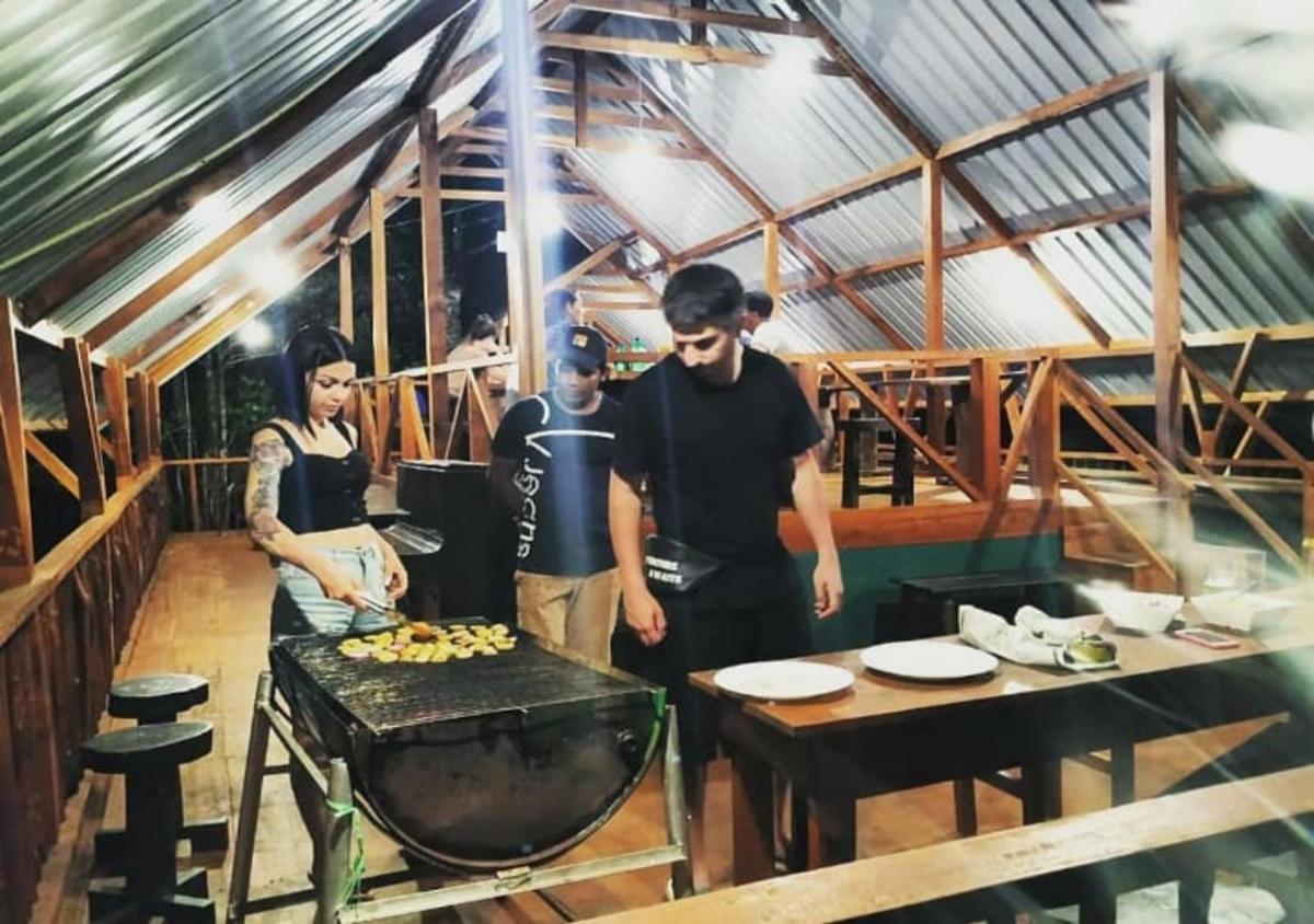 outdoor BBQ area