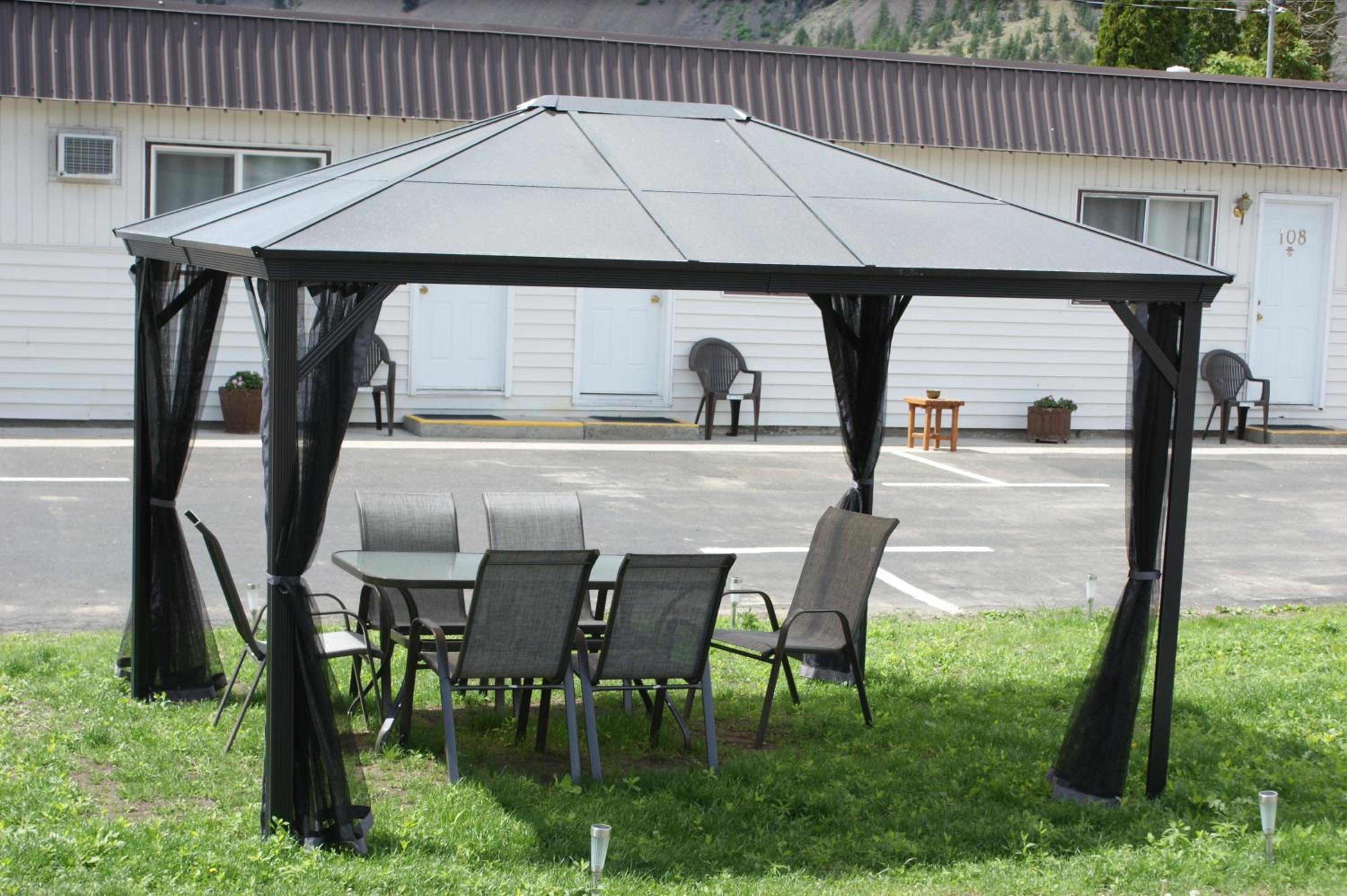 outdoor BBQ area