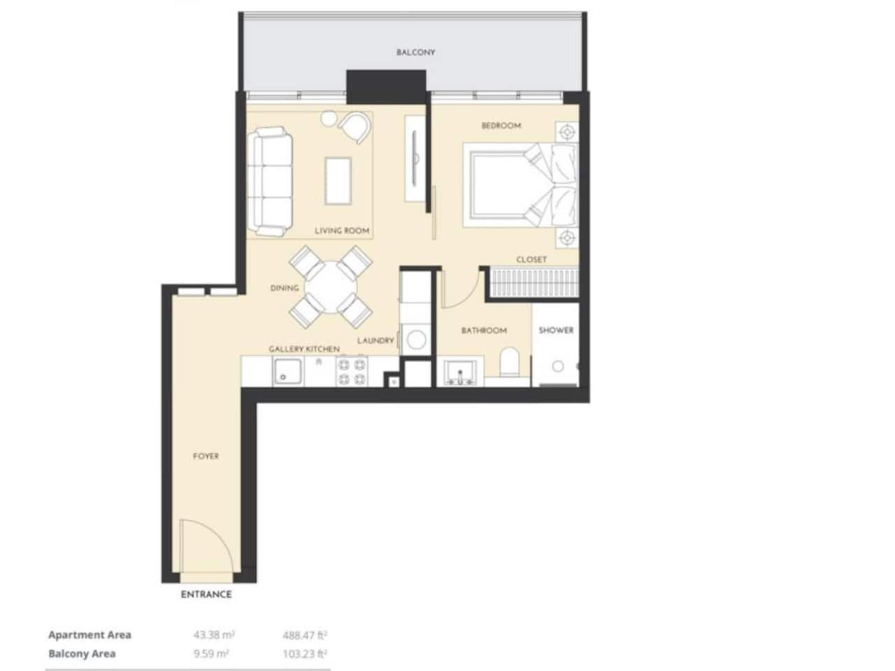 PROMO I Sea view I 1 BR apartment I Studio One Tower I Dubai Marina