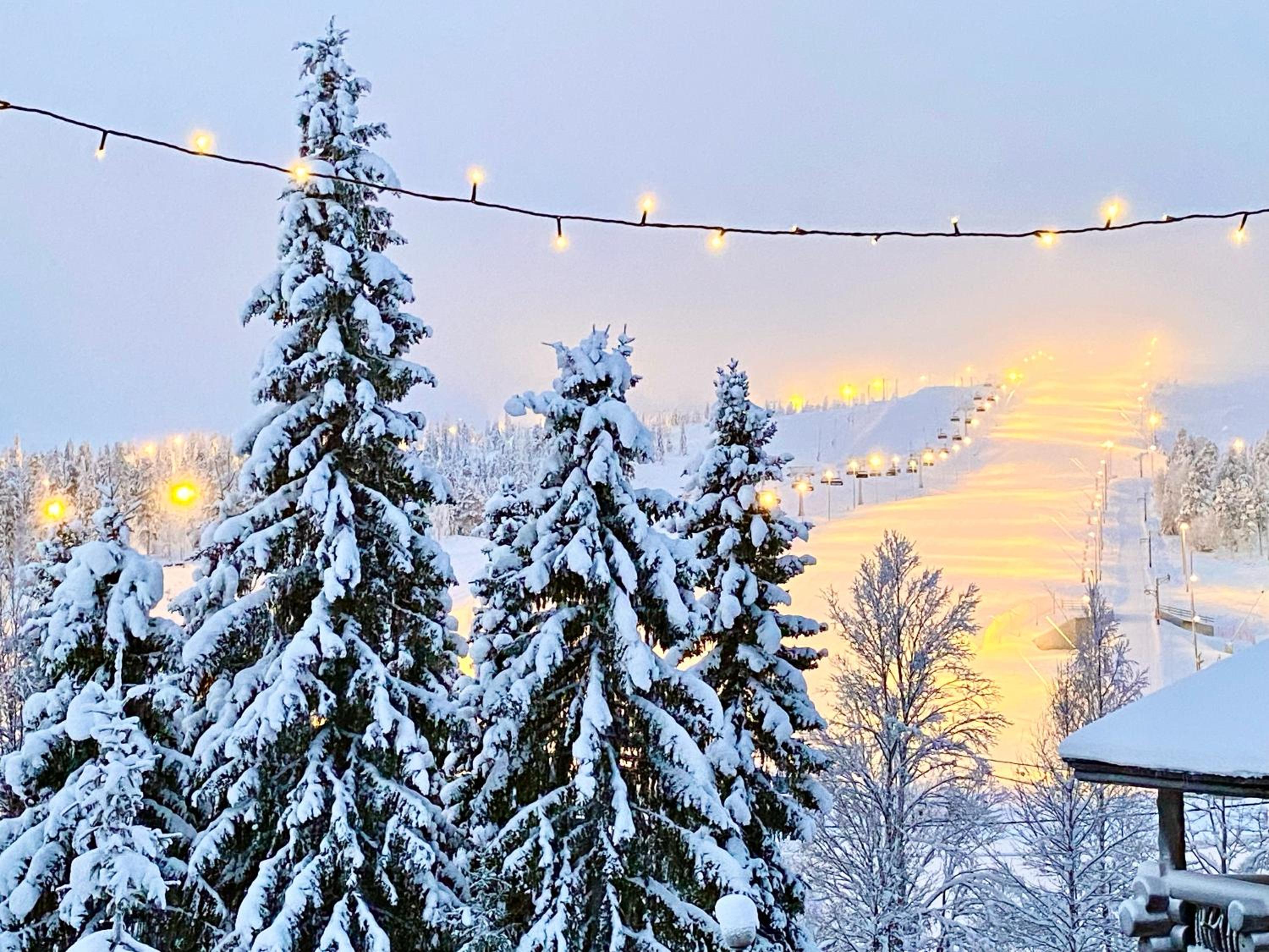 Ruka View at the Slopes Ski in, Family & Bike Park, National Park, hike trails - Lapland Villas view 4