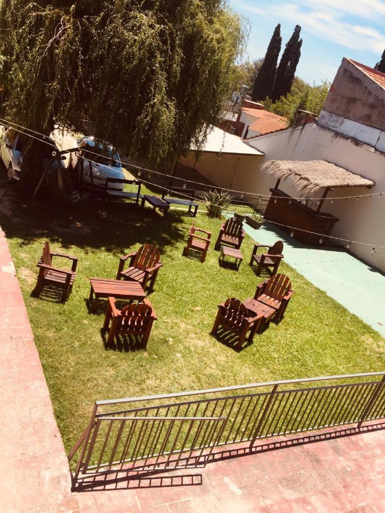 outdoor BBQ area
