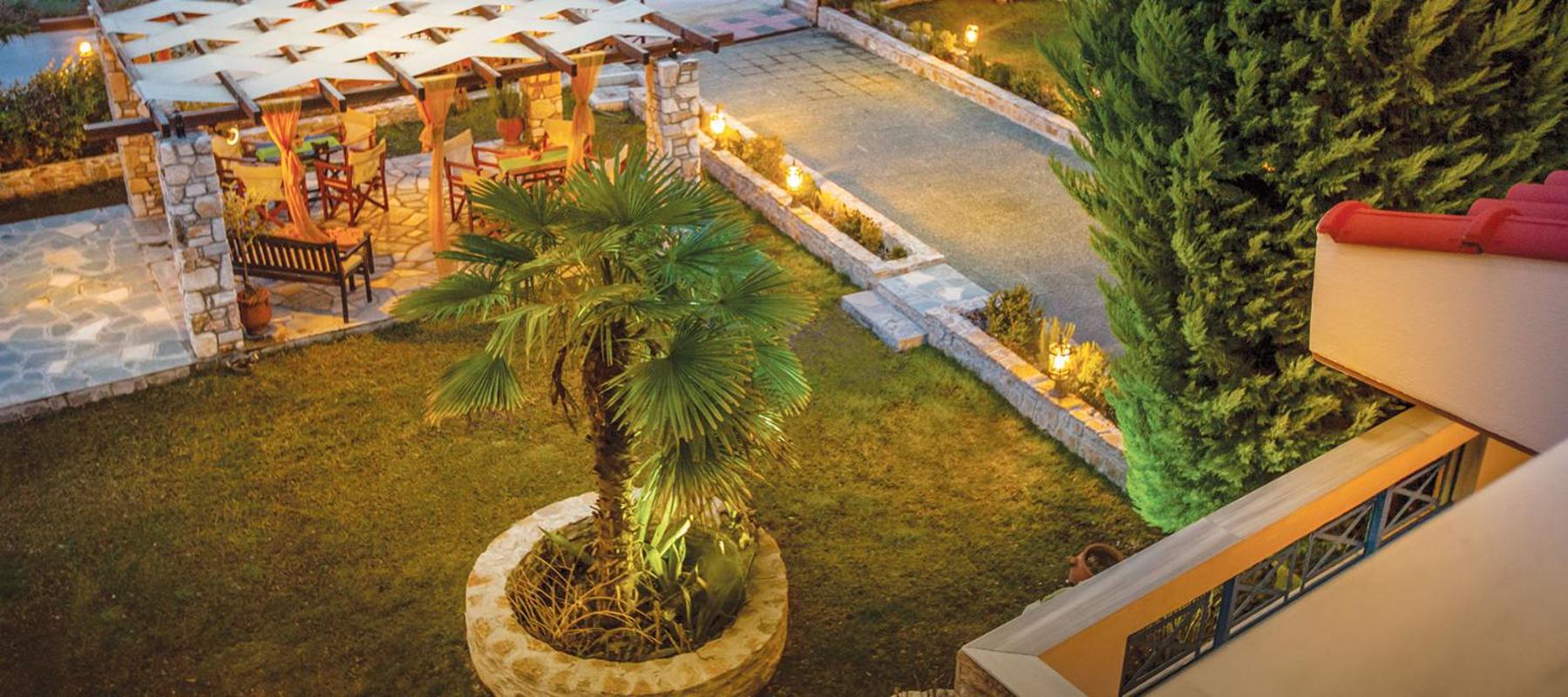 outdoor BBQ area