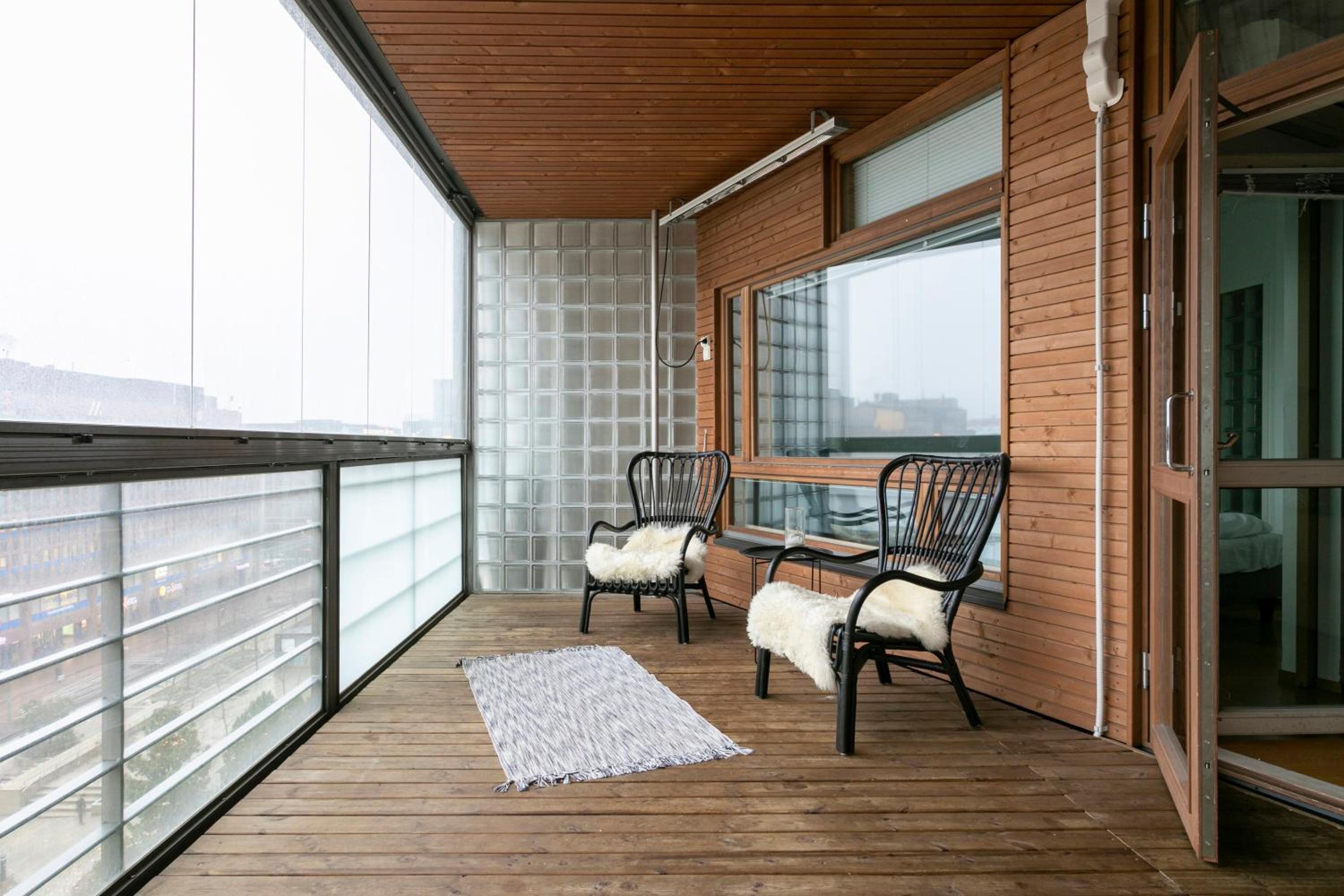 2ndhomes Apartment in Kamppi Center with Sauna and Balcony