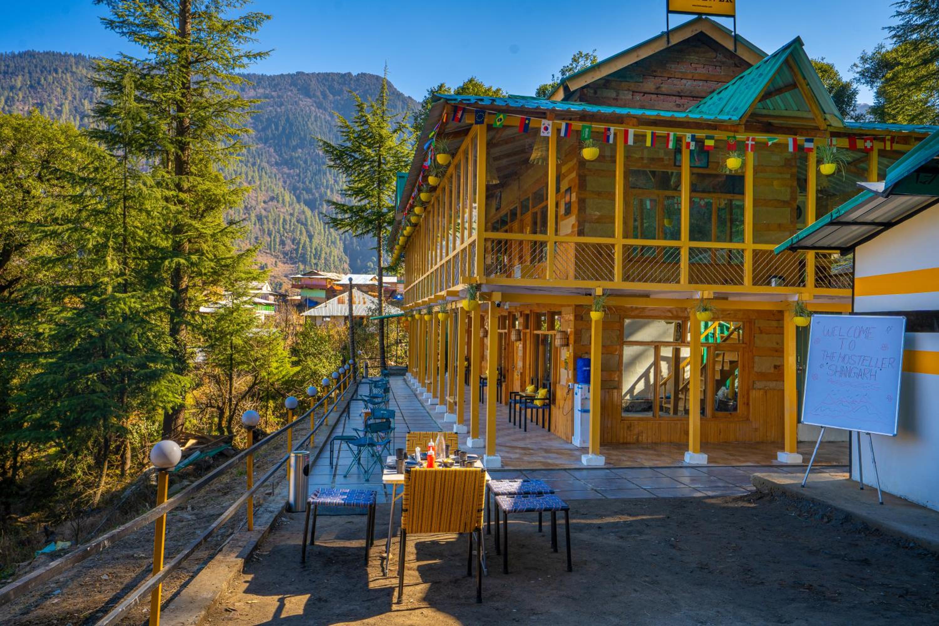 The Hosteller Shangarh, Sainj Valley view 3