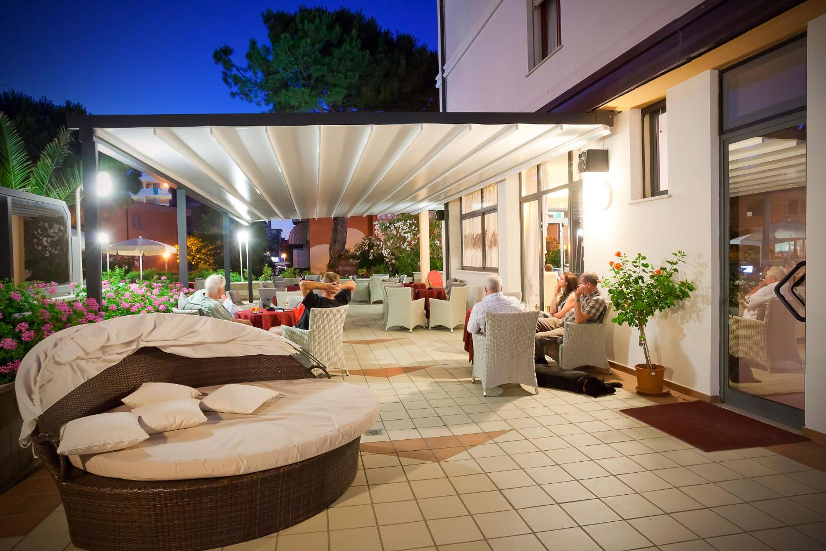 outdoor BBQ area
