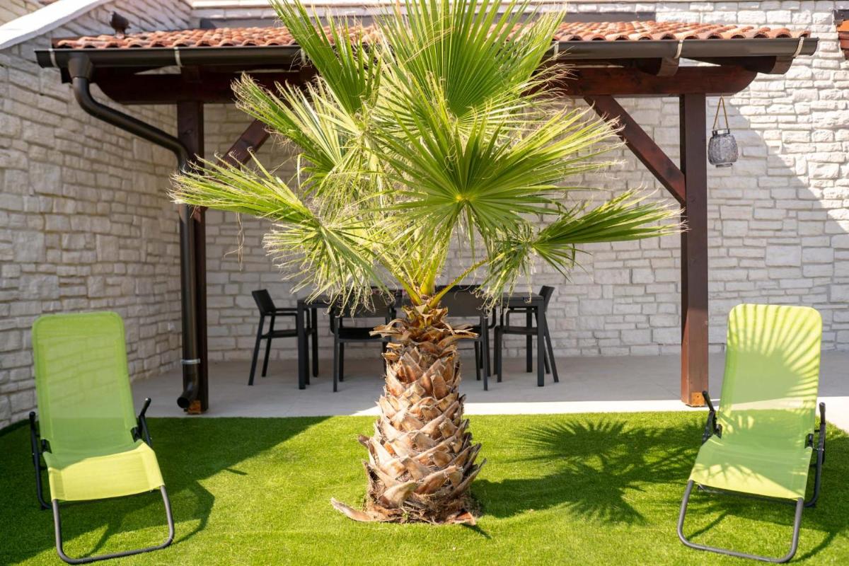 outdoor BBQ area