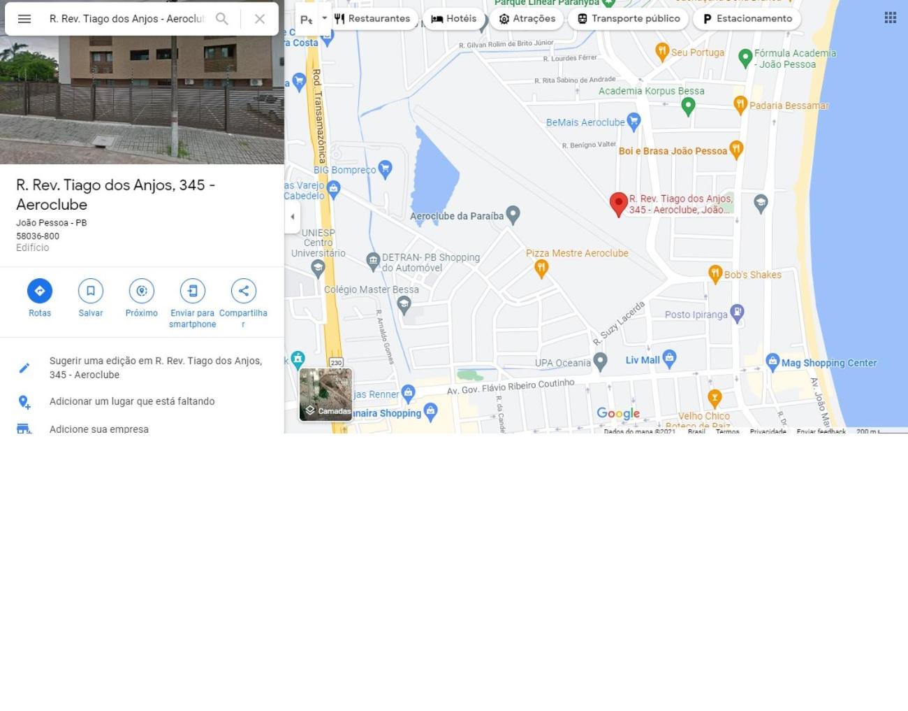 Apto a 2,6km do Caribessa e 2,1km do Shopping Manaira.