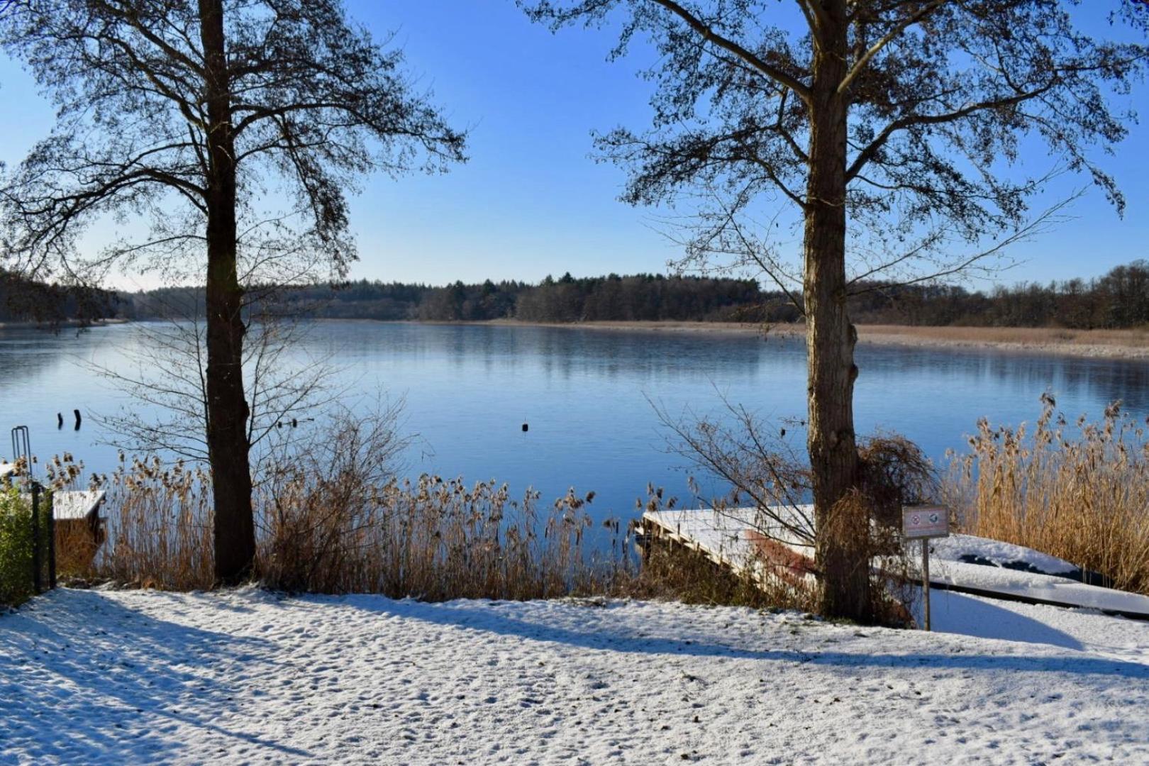 Modernes Ferienhaus mit Kamin und Sauna am Altdorfer See, Hunde sind herzlich Willkommen