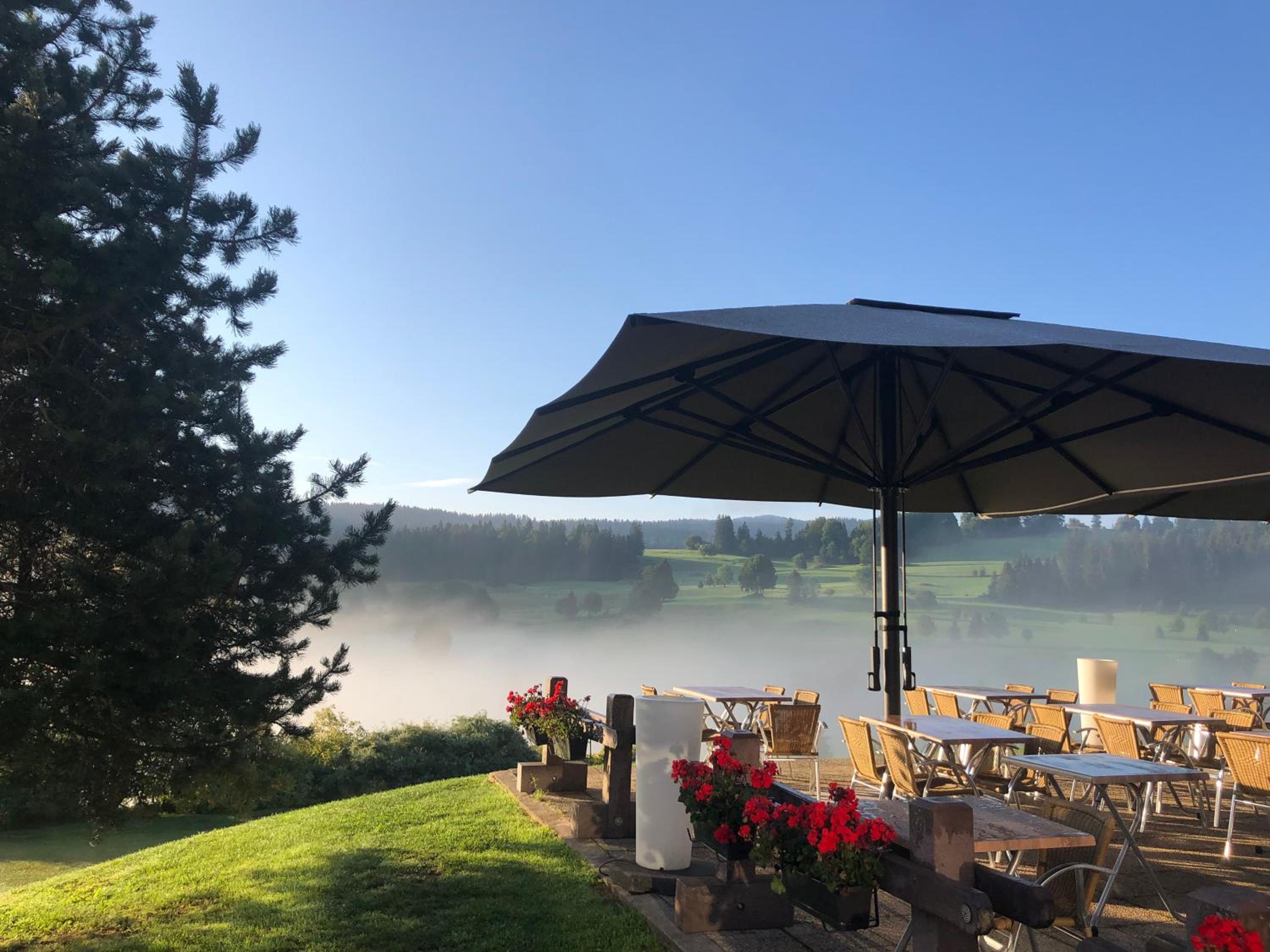 outdoor BBQ area